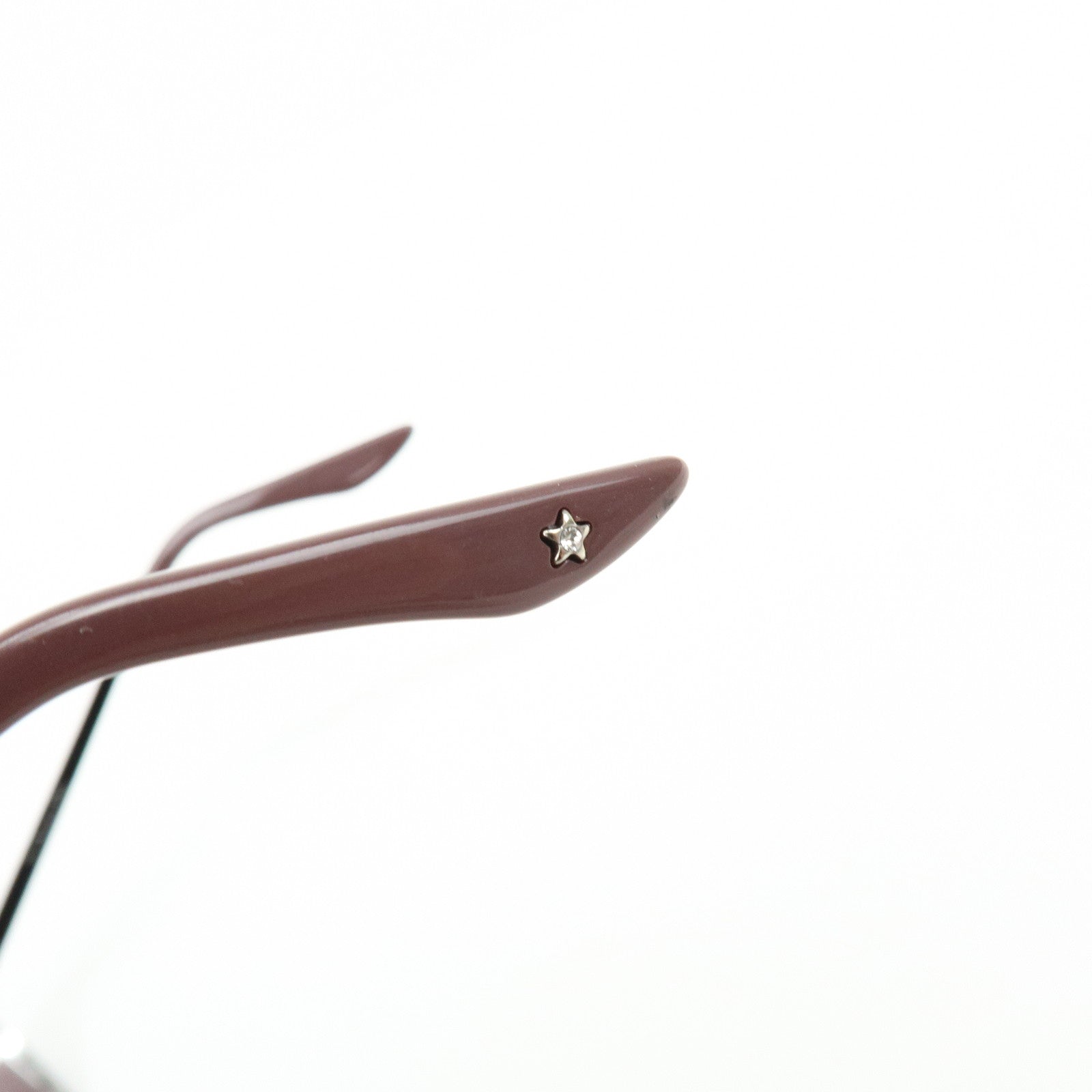 Christian Dior Plastic Metal Sunglasses Star Brown Sillver 6LBP7