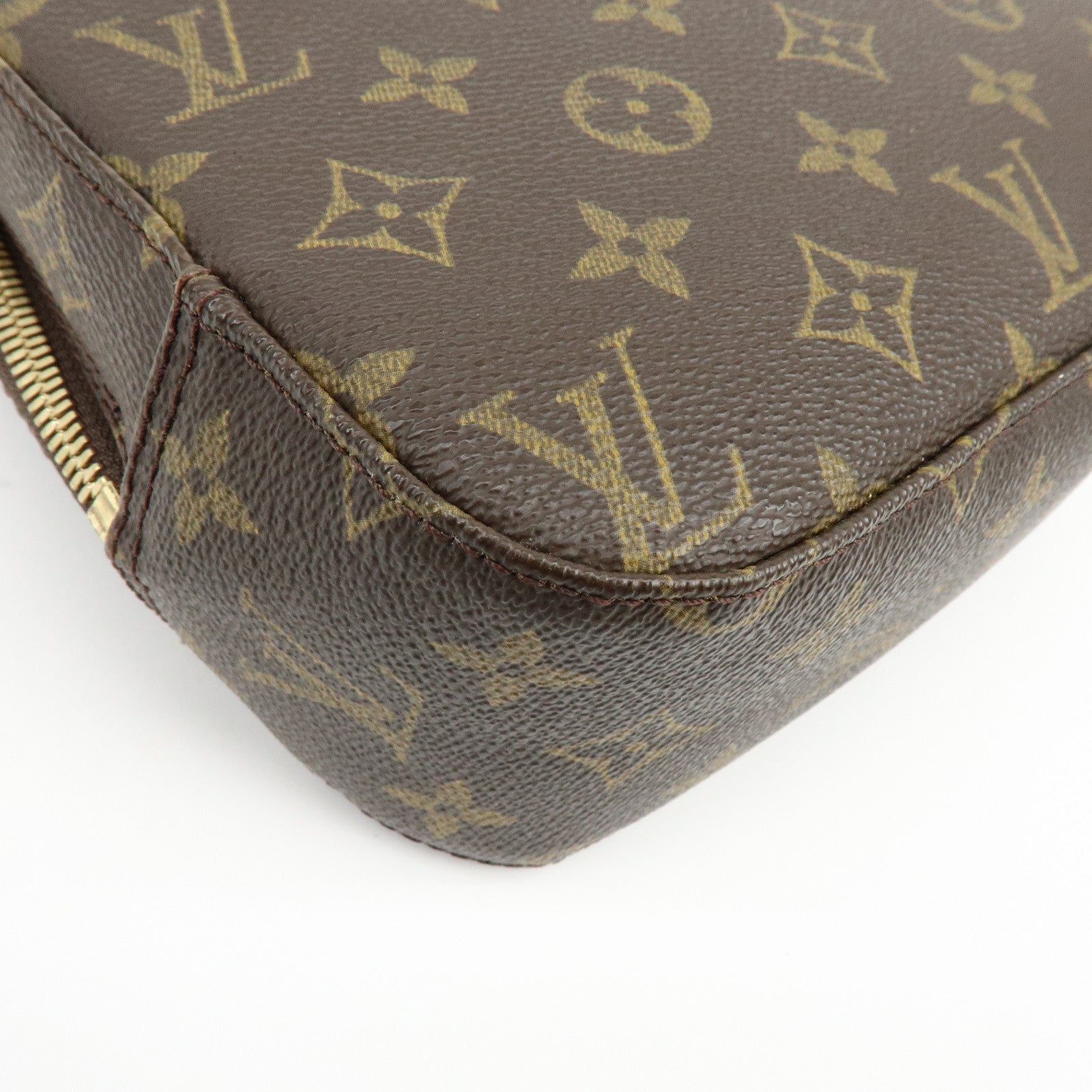 Louis Vuitton Monogram Spontini Hand Bag Brown M47500