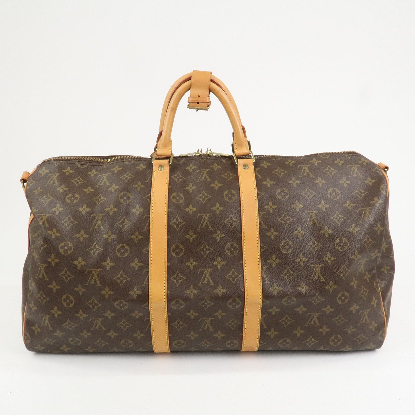 Louis Vuitton Monogram Keep All Bandouliere 55 Boston Bag M41414
