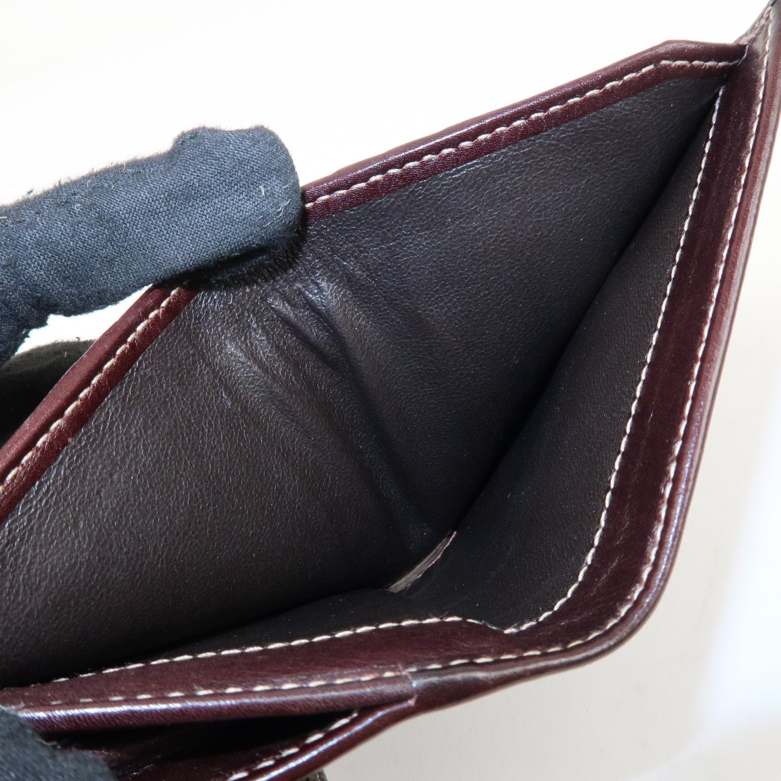 GUCCI Interlocking G Sherry Double Hook Bi-Fold Wallet 162760 Used