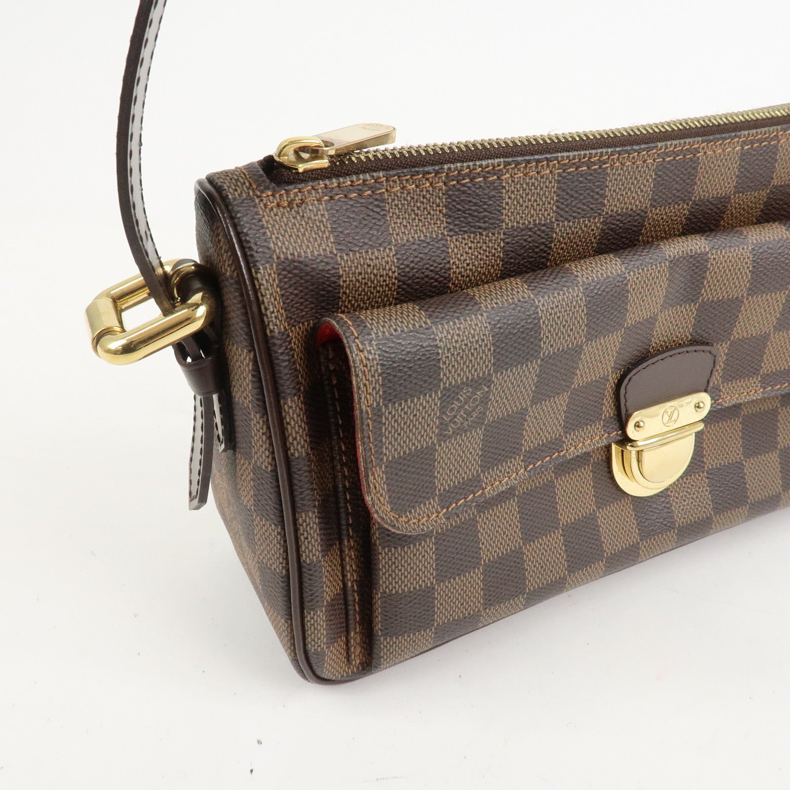 Louis Vuitton Damier Leather Canvas Ravello GM Shoulder Bag N60006