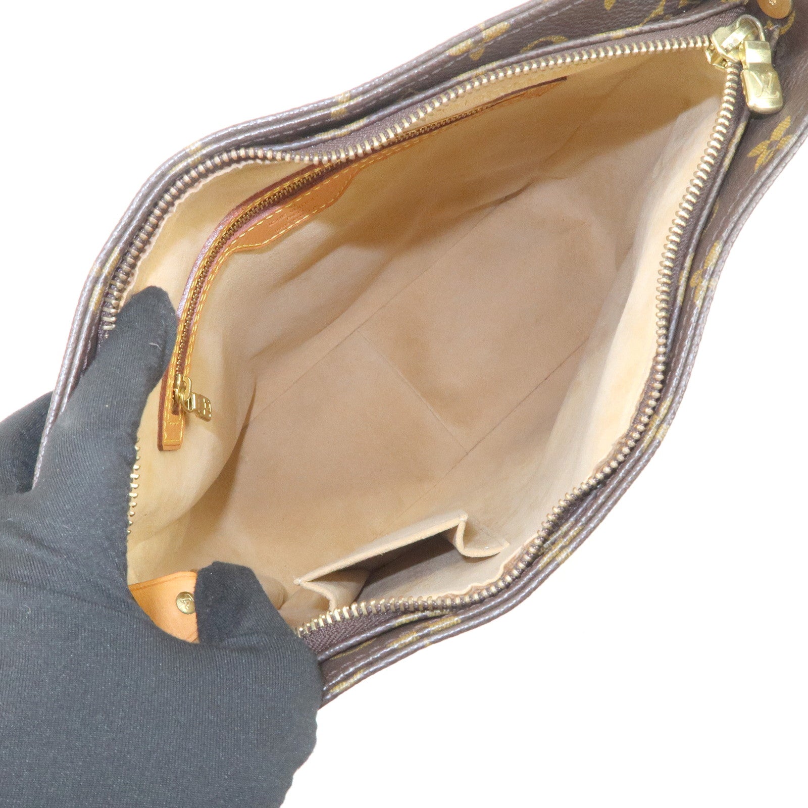 Louis Vuitton Monogram Looping GM Shoulder Bag Brown M51145