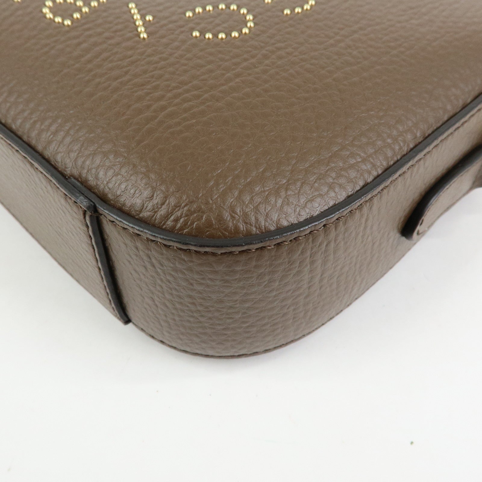 STELLA MCCARTNEY Faux Vegan Leathr Shoulder Crossbody Bag Brown