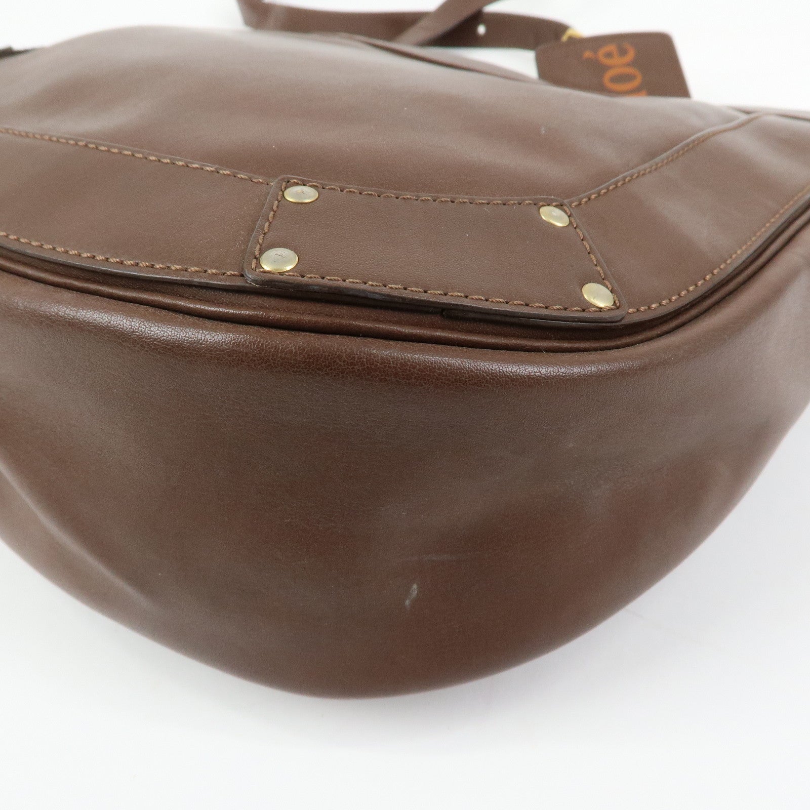 Chloe Eden Leather Shoulder Bag Crossbody Bag Brown