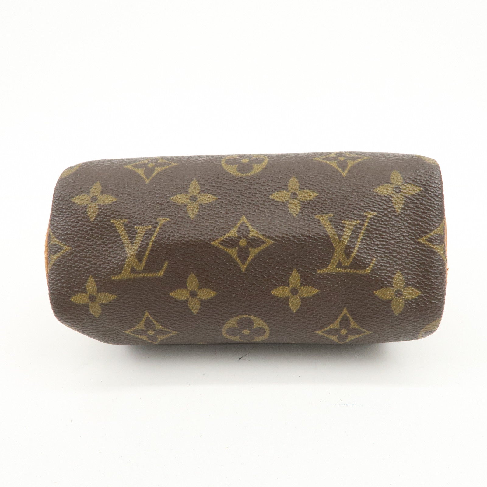 Louis Vuitton Monogram Mini Speedy Hand Bag Boston Bag Brown M41534