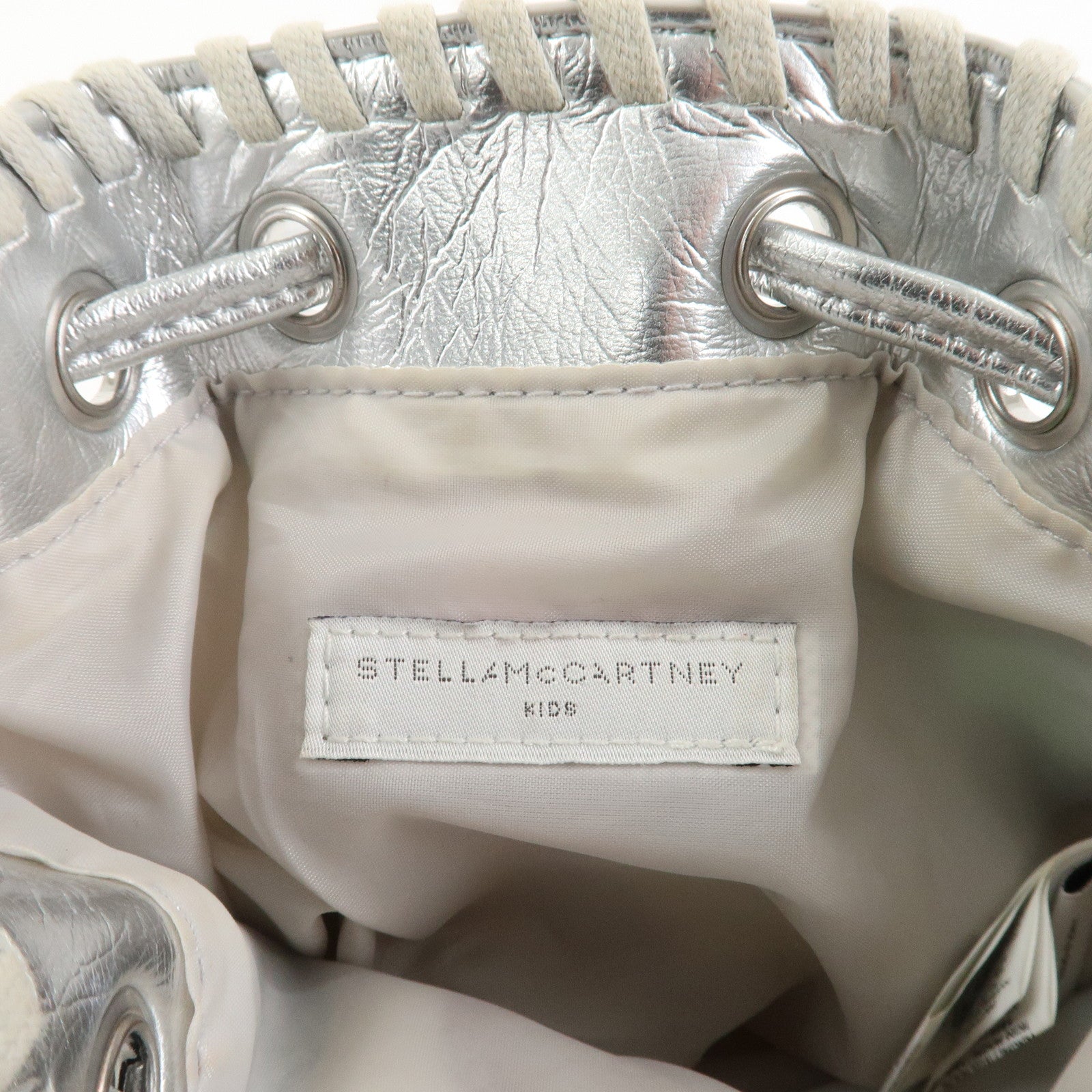 STELLA MCCARTNEY Imitation leather Shoulder Bag Silver Star Motif