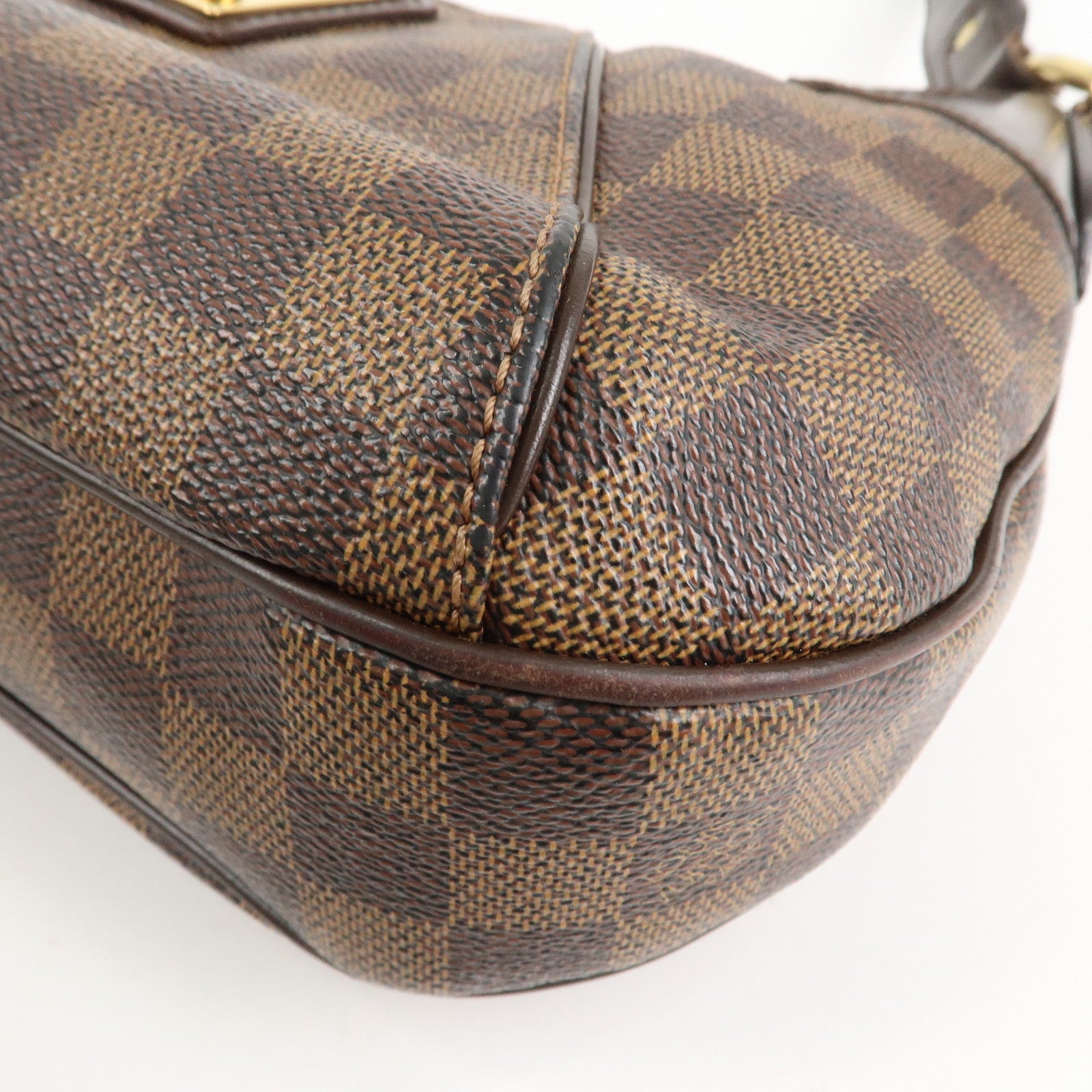 Louis Vuitton Damier Ebene Canvas Thames PM Hand Bag M48180 Used