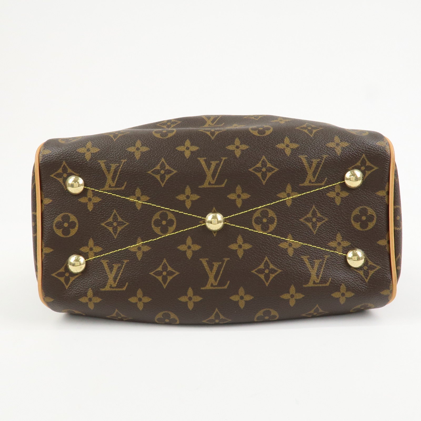 Louis Vuitton Monogram Tivoli PM Hand Bag Shoulder Bag Brown M40143