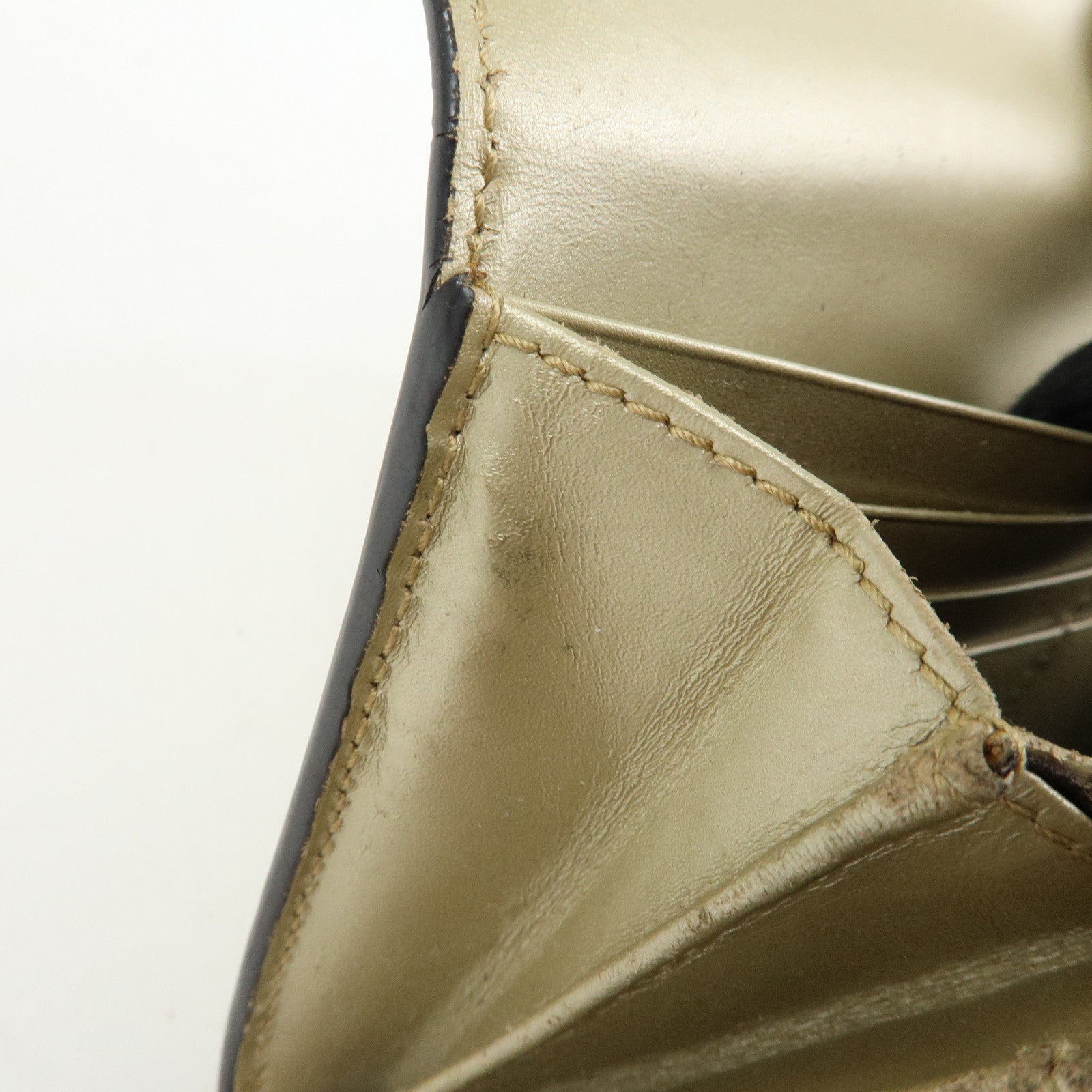 GUCCI Guccissima Interlocking G Flap Long Wallet Gold 388679