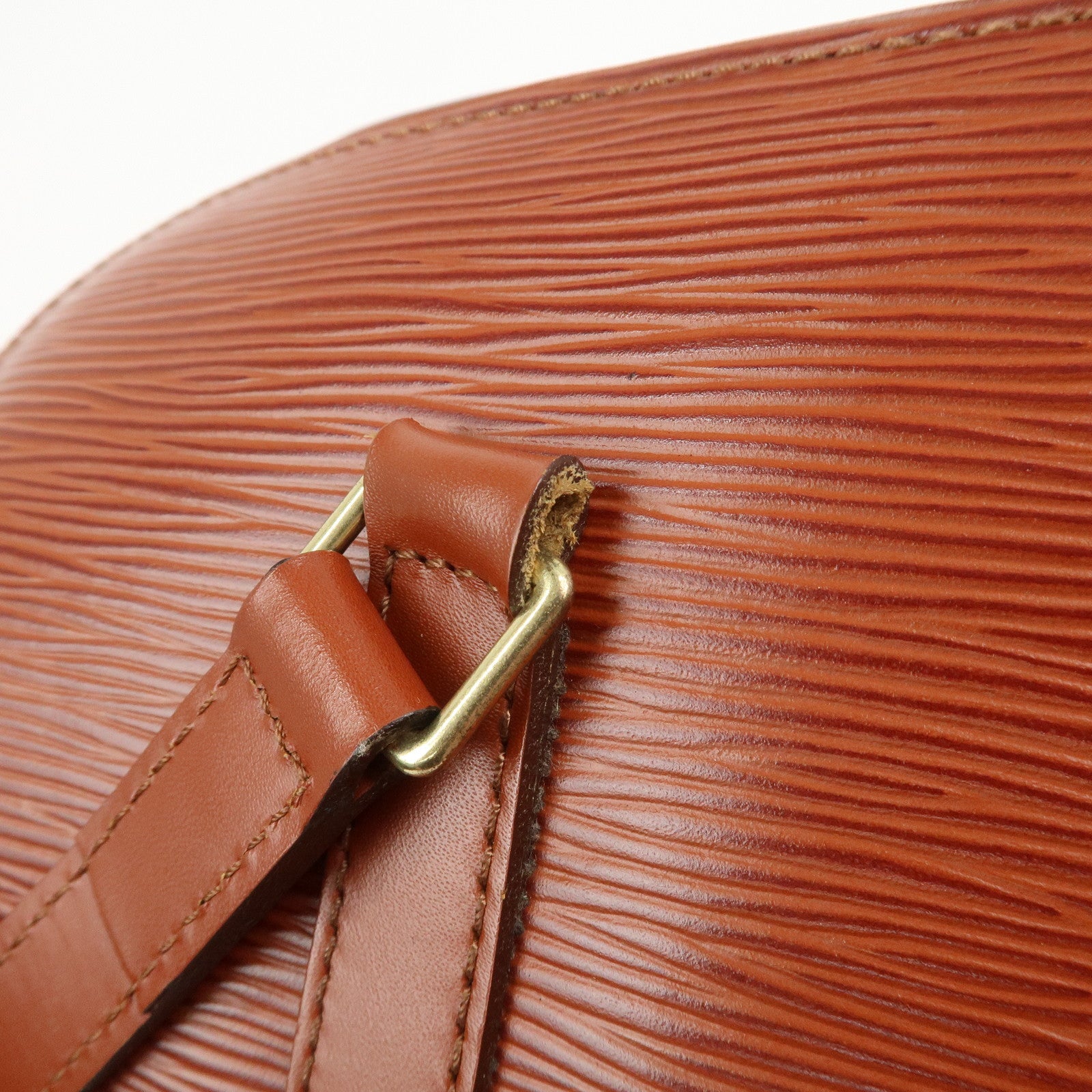 Louis Vuitton Epi Leather Soufflot Hand Bag Kenya Brown M52223