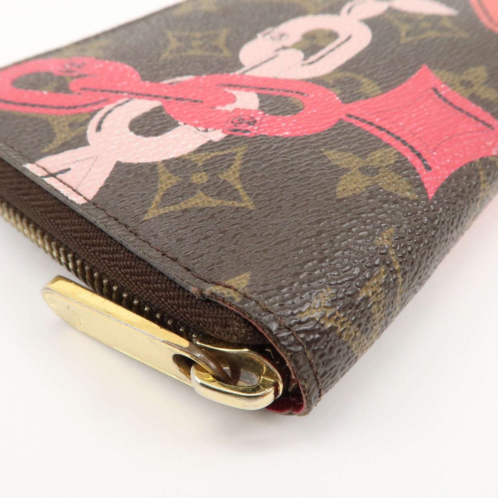 Louis Vuitton Monogram Canvas Bay Zippy Long Wallet Brown M41905 Used