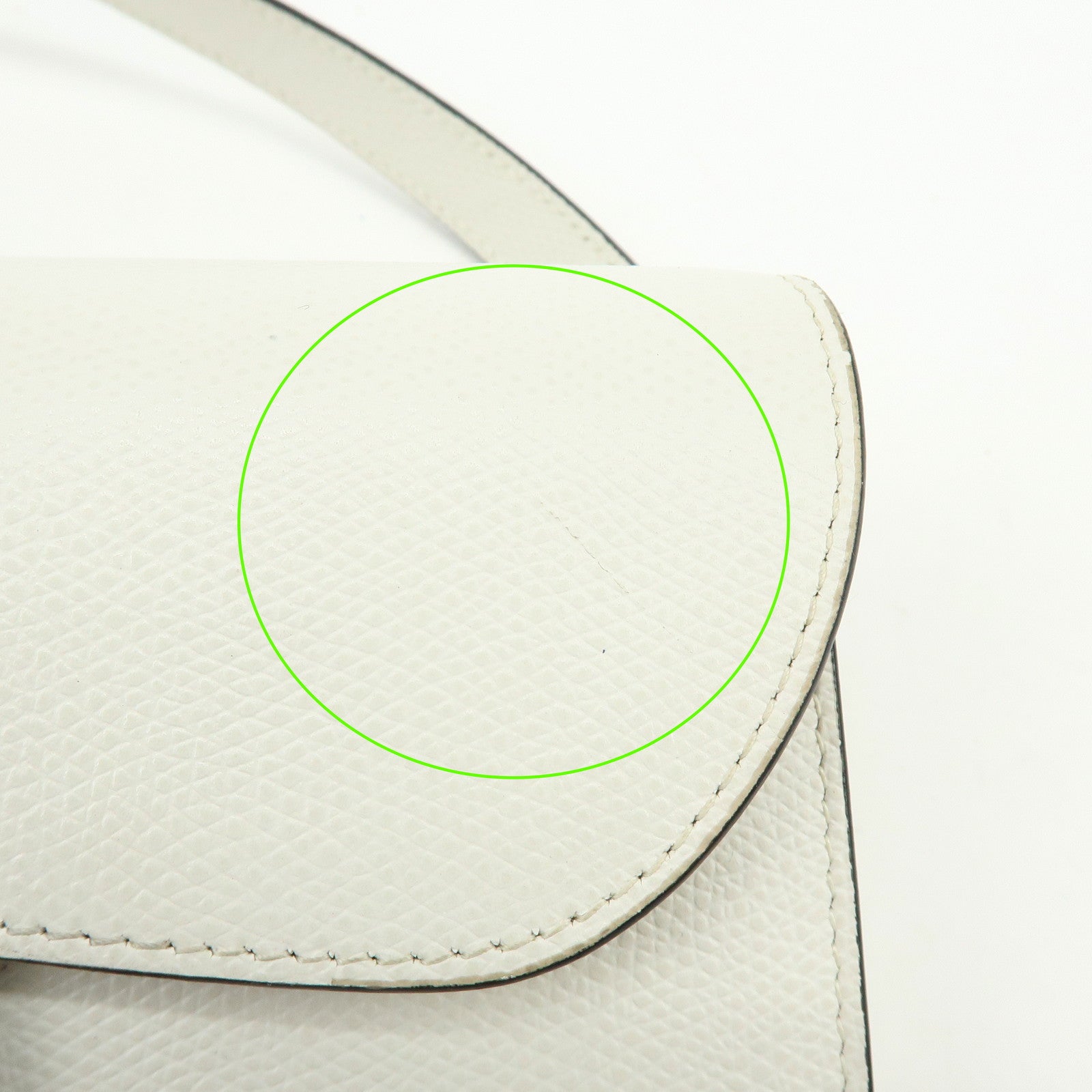 Christian Dior Saddle Calf Leather Waist Pouch Body Bag White