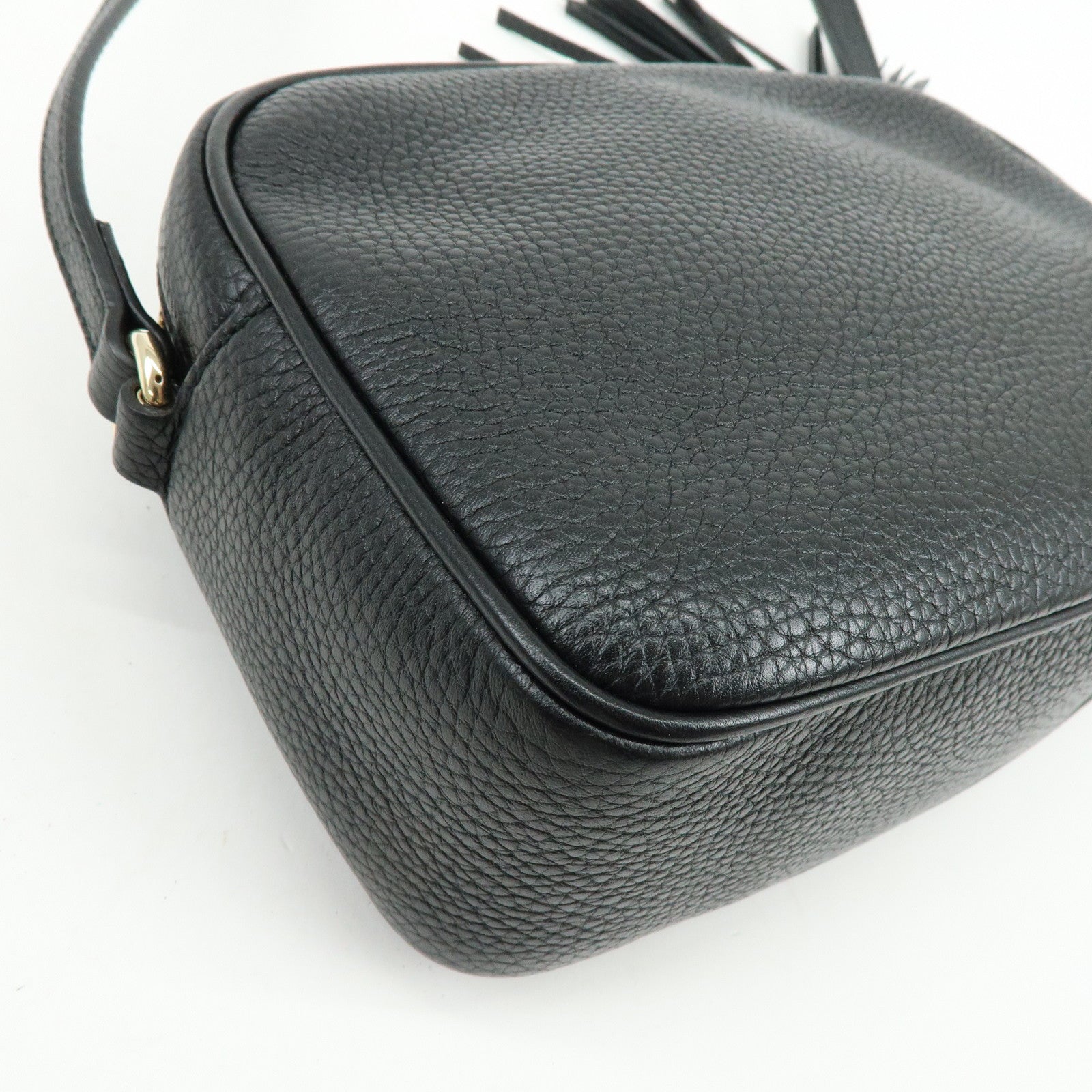 GUCCI SOHO Leather Shoulder Bag Crossbody Bag Black 308364