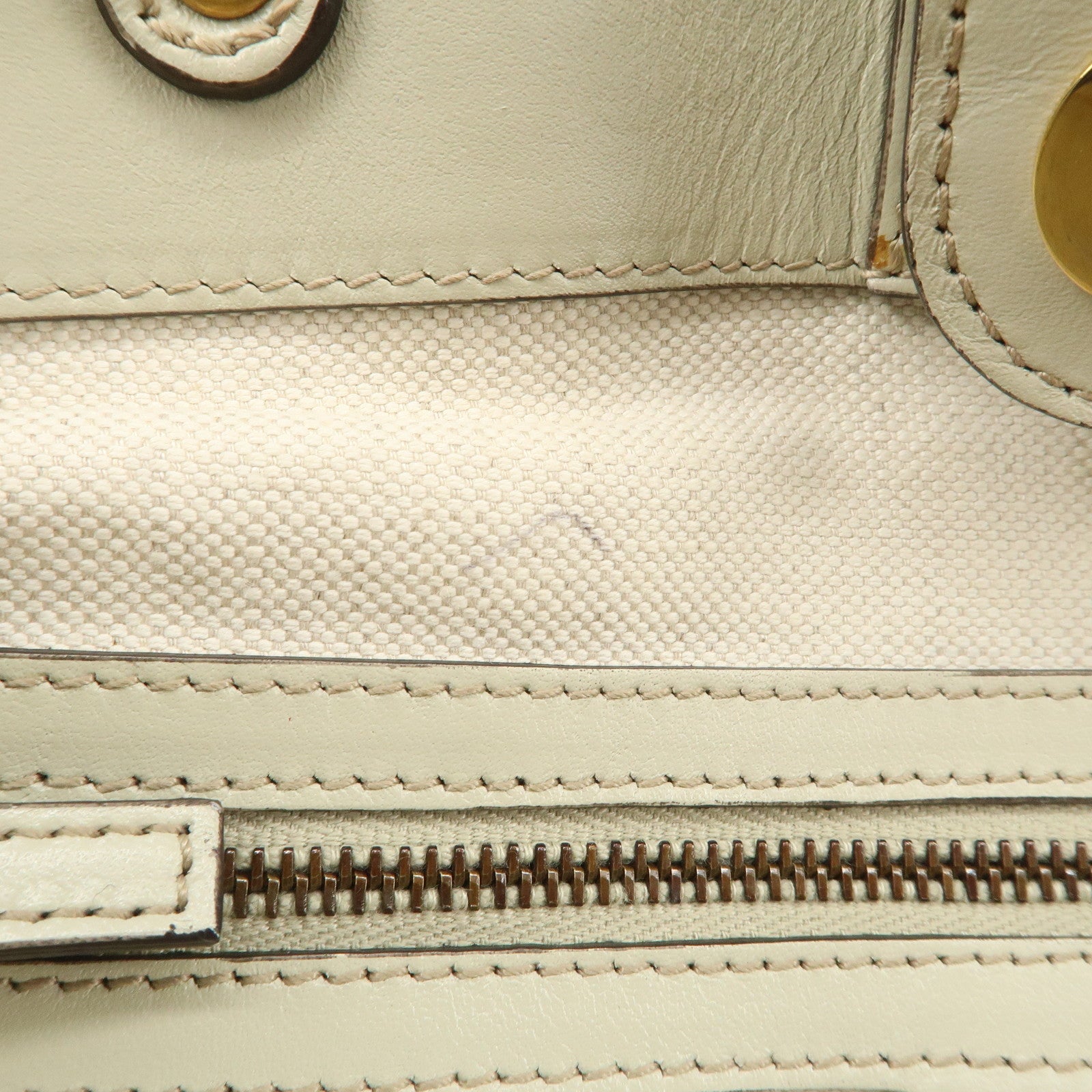 GUCCI Scarlett Guccissima Leather Tote Bag Hand Bag Beige 269953 Used