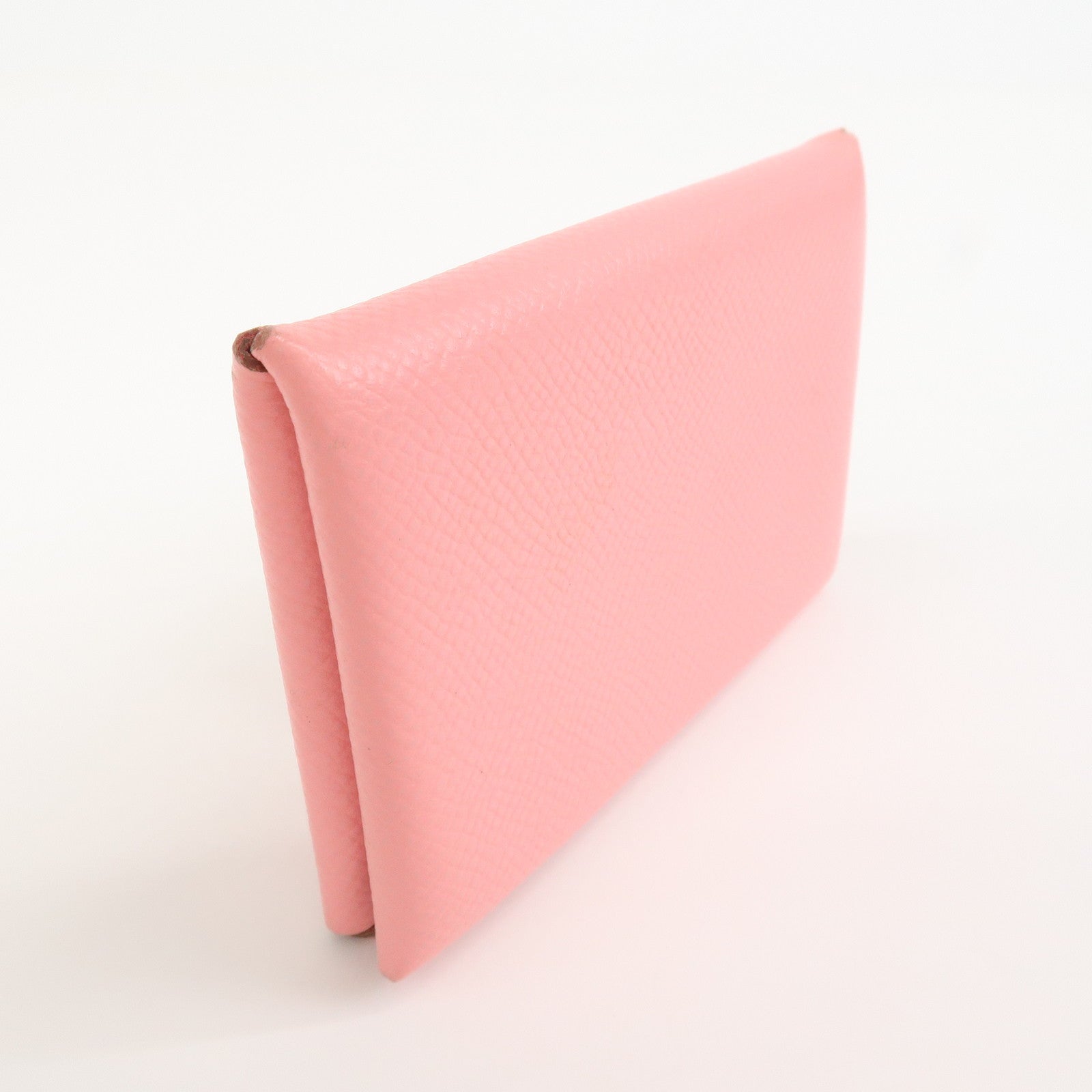 HERMES Veau Epsom Leather B Stamped CALVI Card Case Card Holder