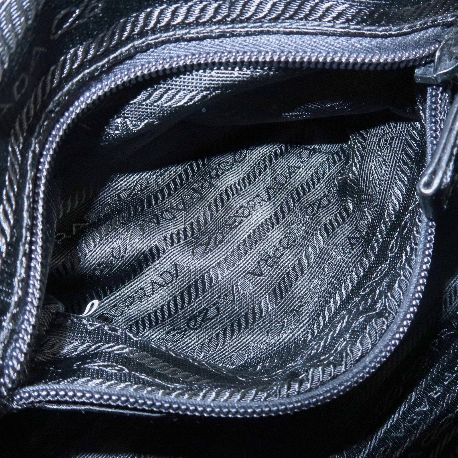 PRADA Leather Mini Boston Bag Hand Bag Black Used