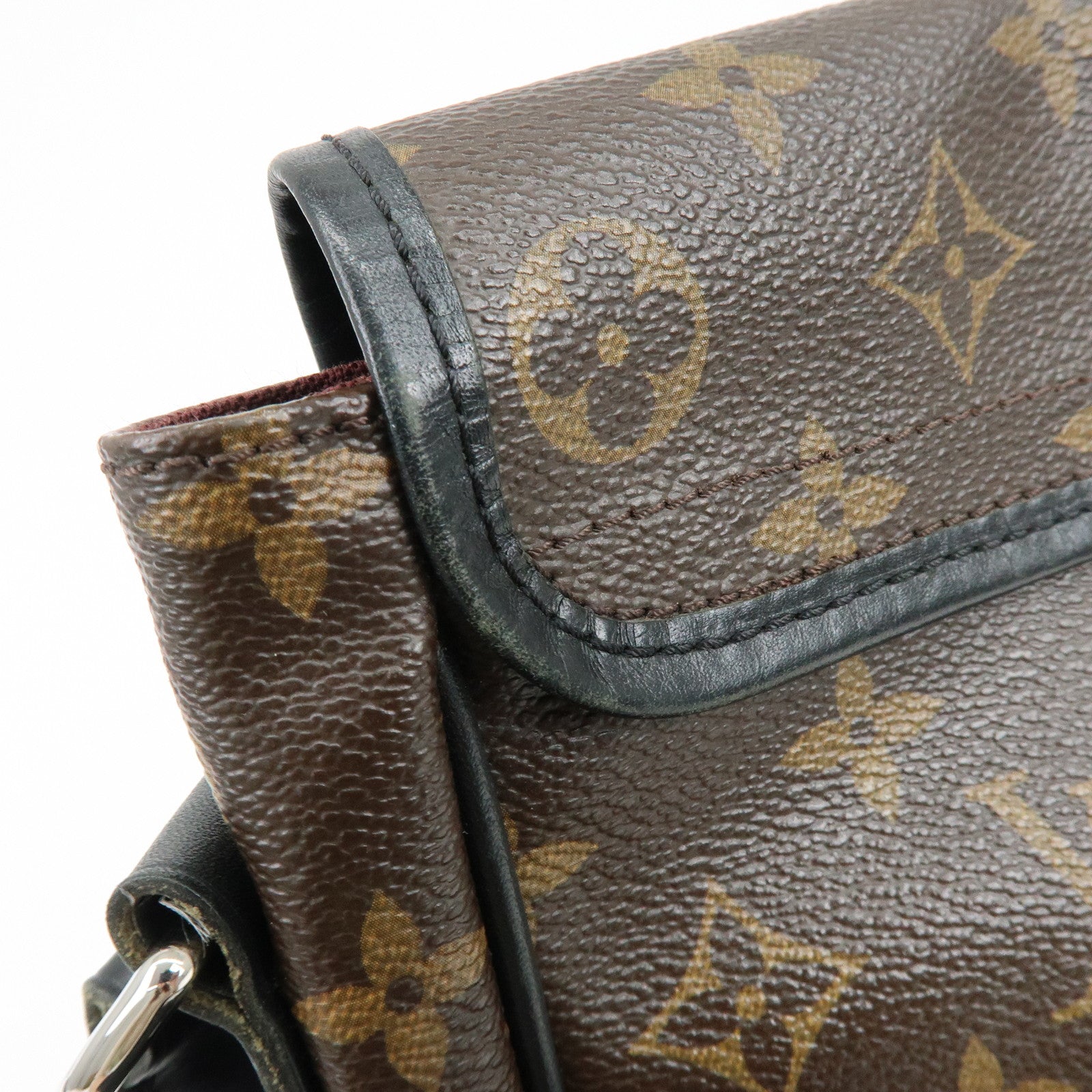 Louis Vuitton Monogram Macassar Bass PM Shoulder Bag Brown M56717
