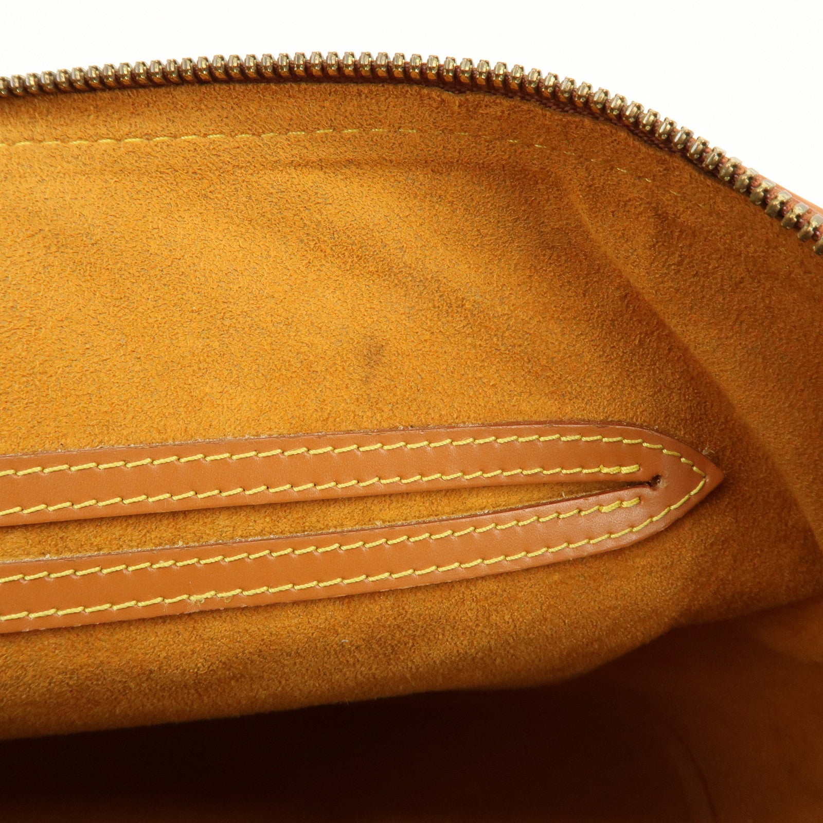 Louis Vuitton Epi Leather Alma PM Hand Bag Zipang Gold M52148