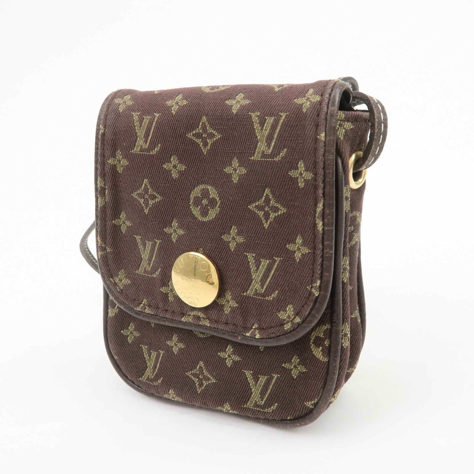 Louis Vuitton Monogram Mini Lin Pochette Cancun Ebene M95313