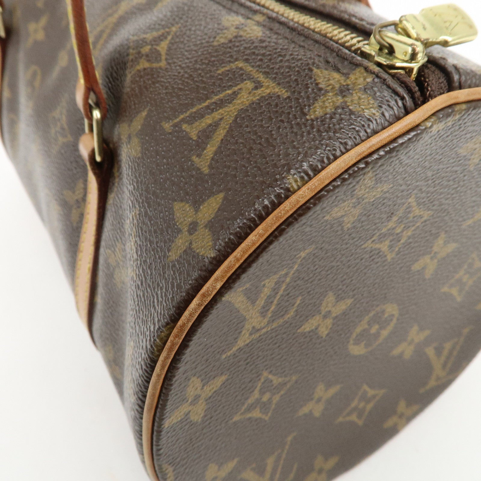 Louis Vuitton Monogram Papillon 30 Hand Bag Brown M51385