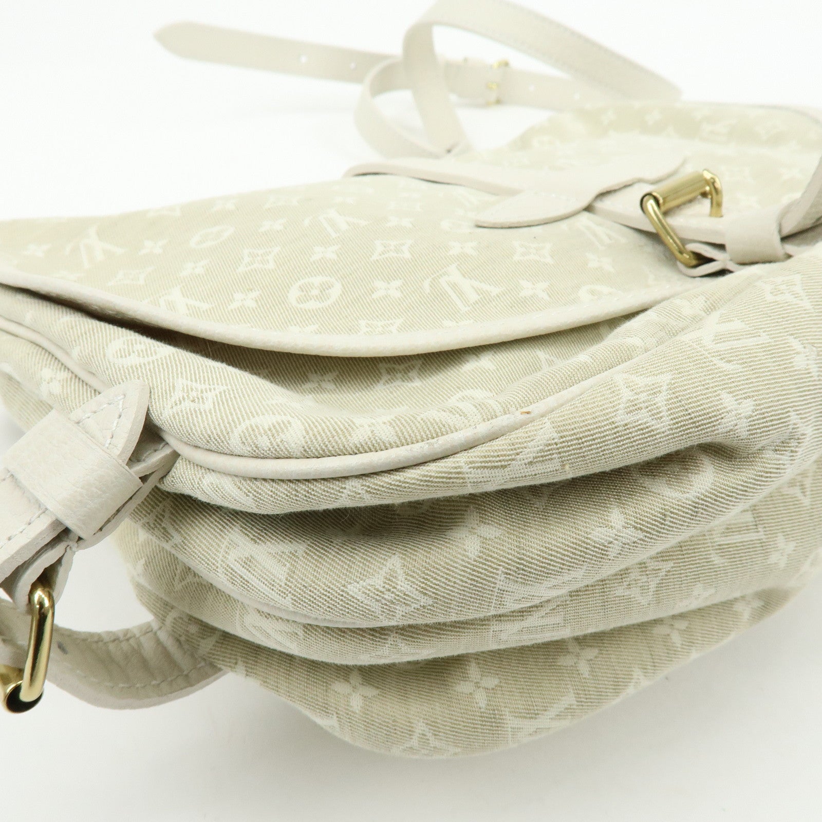 Louis Vuitton Monogram Mini Lin Saumur 30 Shoulder Bag Dune M95314