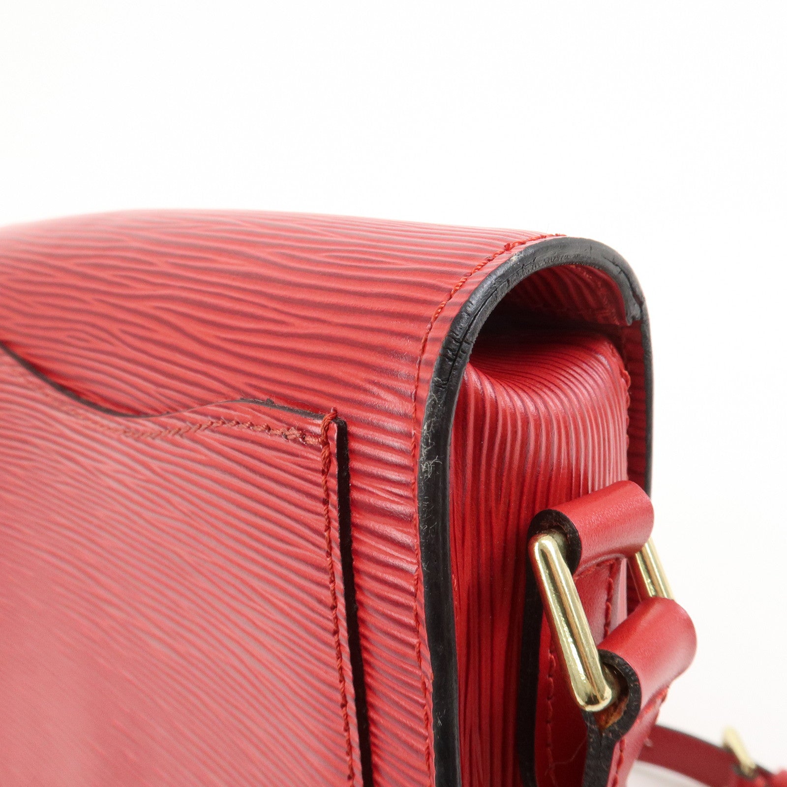 Louis Vuitton Epi Mini Saint Cloud Shoulder Bag Red M52217