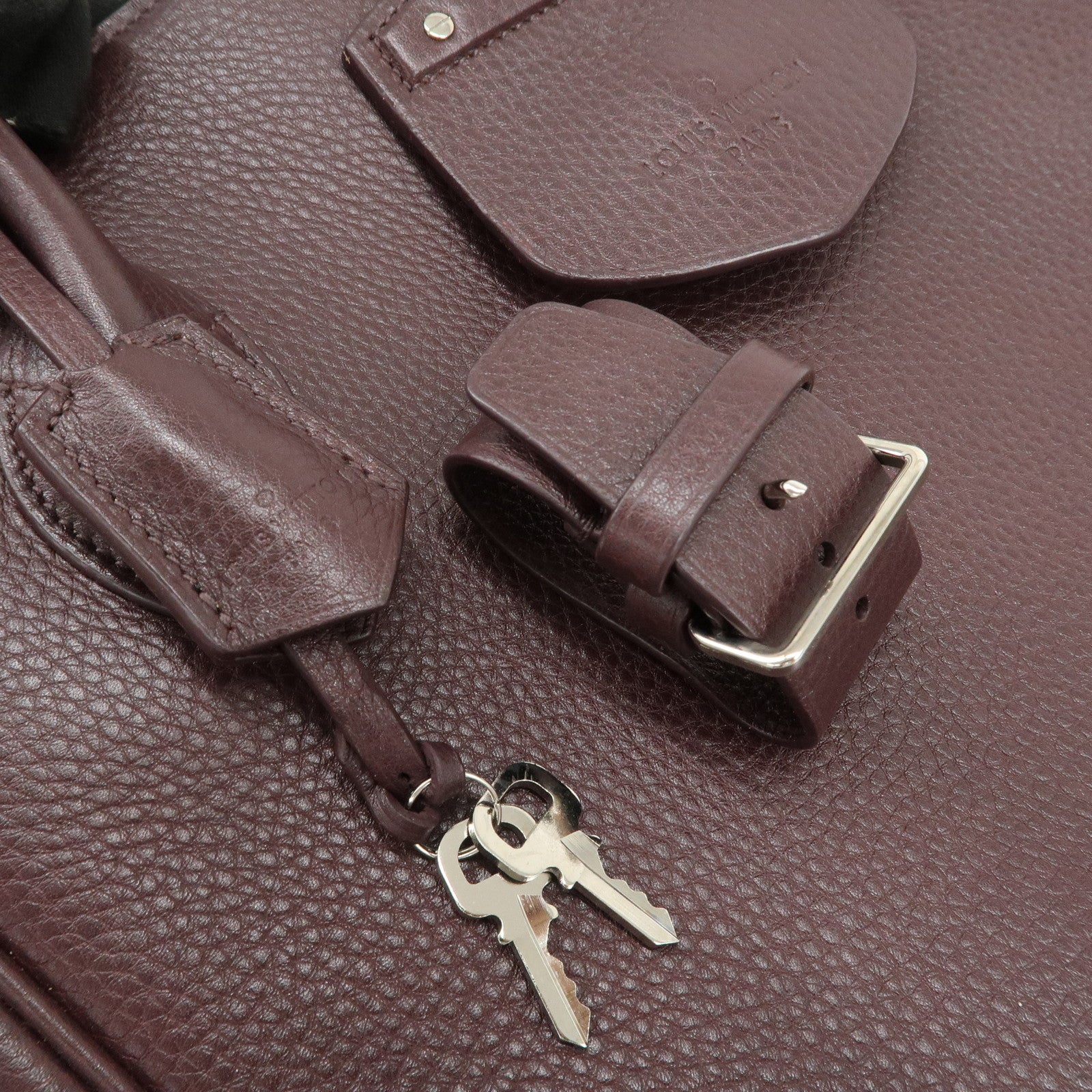Louis Vuitton Taurillon Mirabilis SPO Hand Bag Cassis M93859