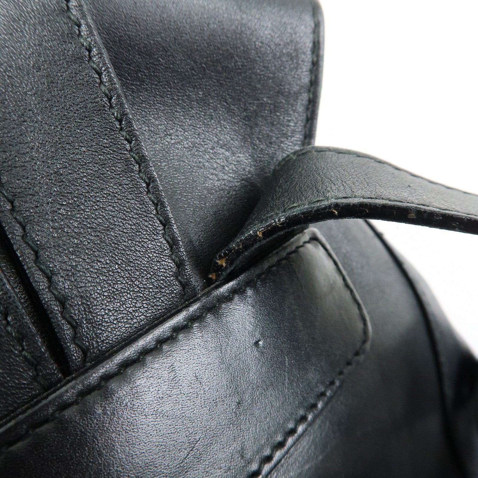 Ferragamo Gancni Leather Mini Backpack Rucksack Black Silver