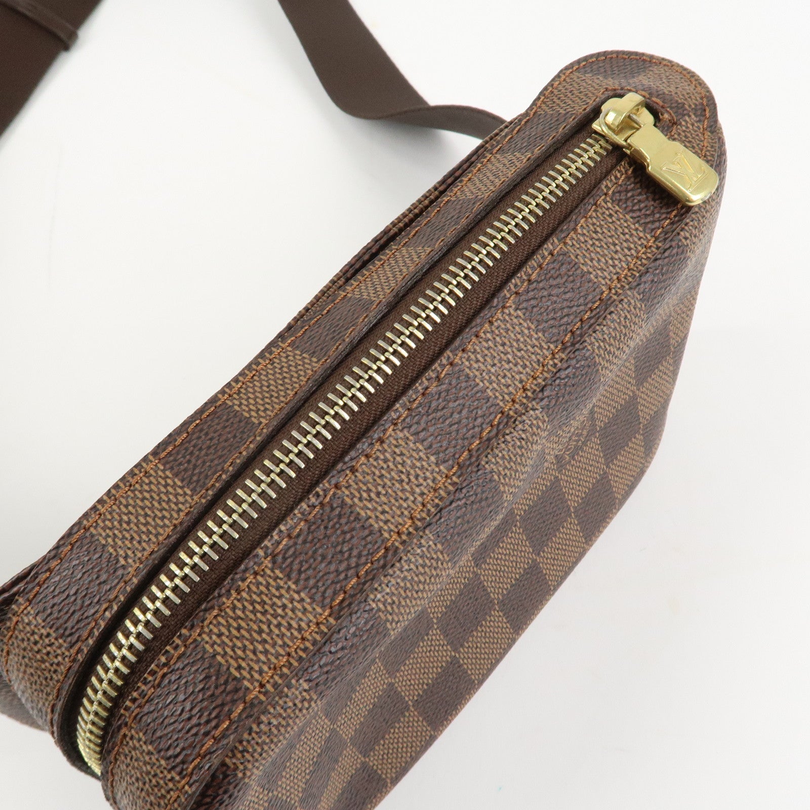 Louis Vuitton Damier Ebene Geronimos Crossbody Bag Waist Bag N51994 Used