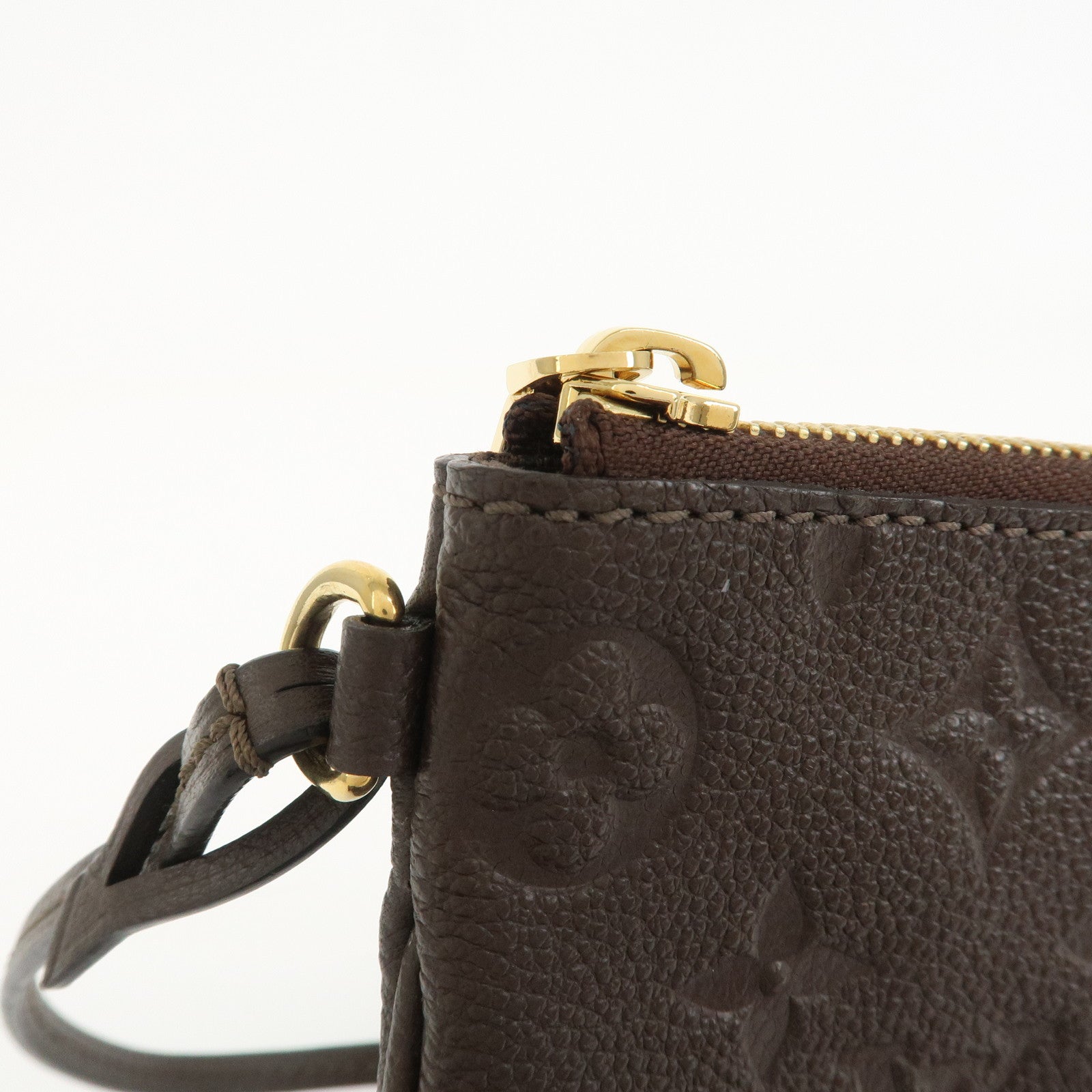 Louis Vuitton Monogram Empreinte Leather Pouch For Citadines Taupe