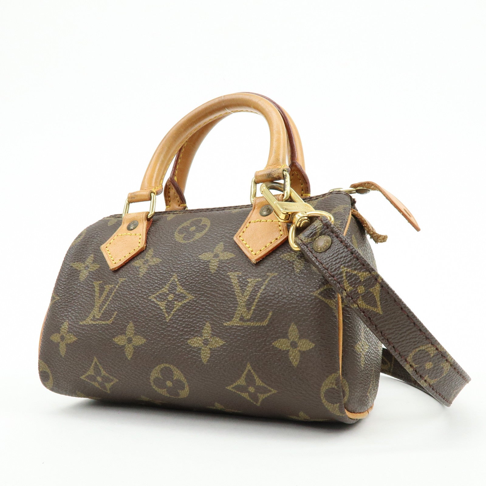Louis Vuitton Monogram Mini Speedy Hand Bag Shoulder Bag M41534