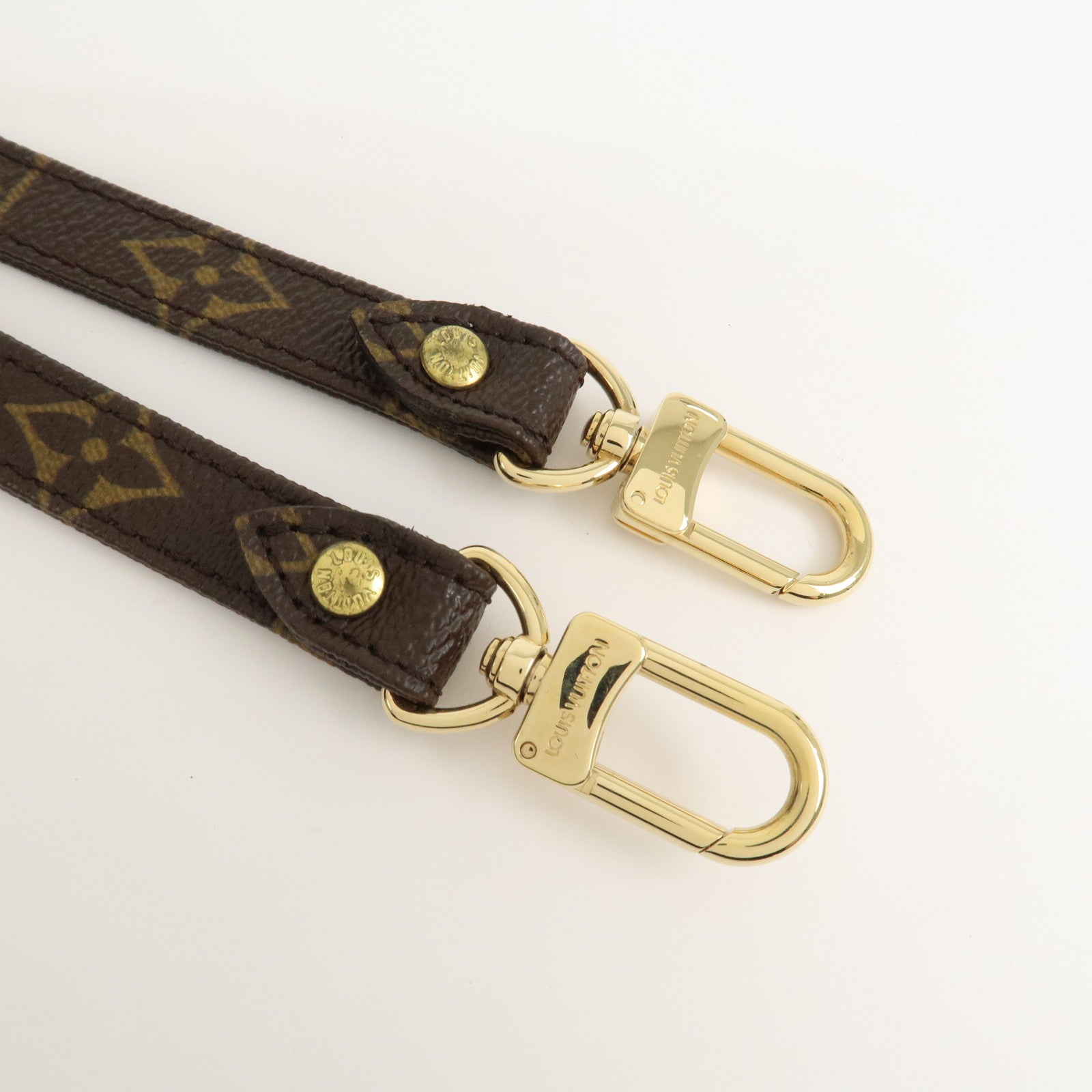 Louis Vuitton Monogram Leather Shoulder Strap 100cm 1.6cm Brown