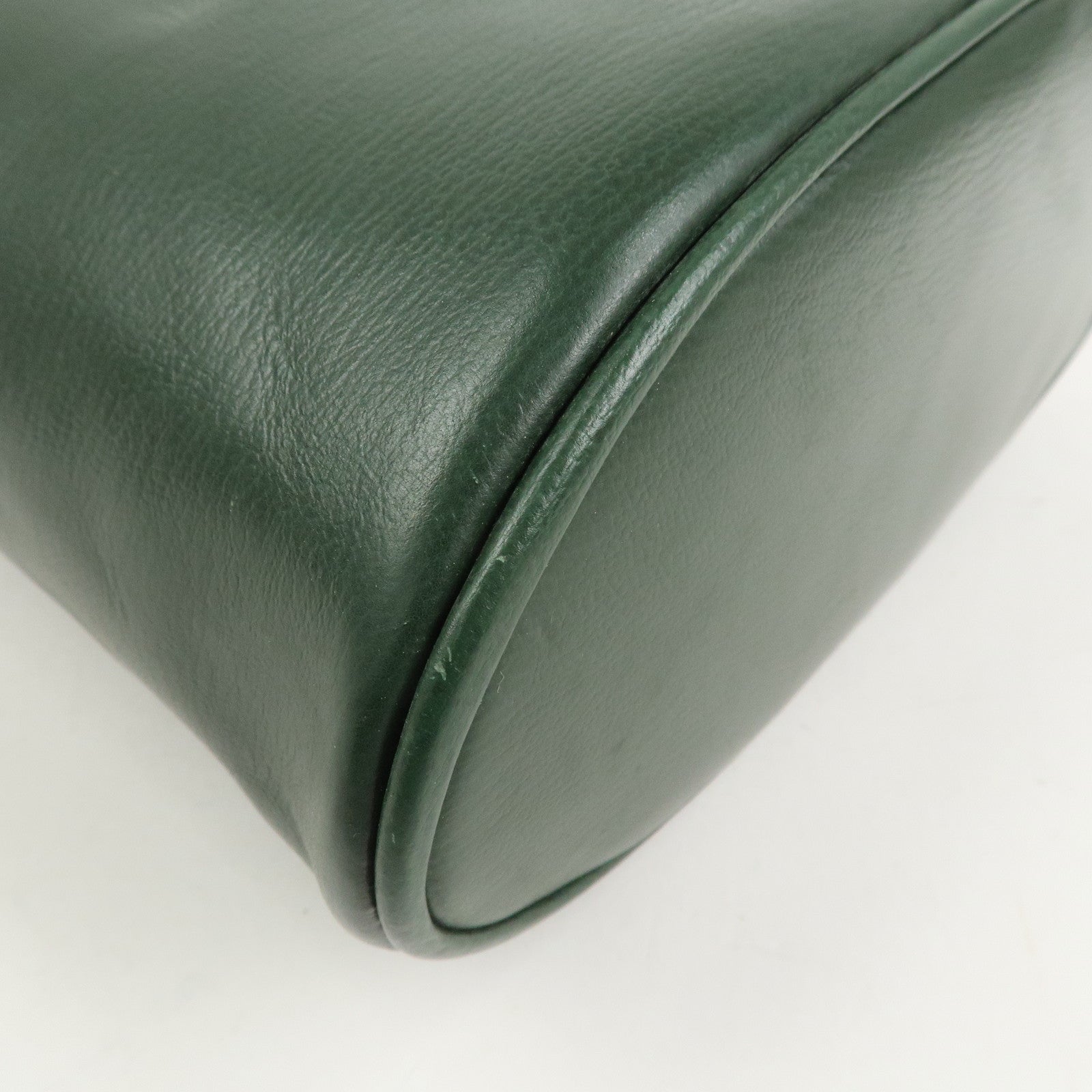 LOEWE Velazquez Calf Leather Hand Bag Vanity Bag Green