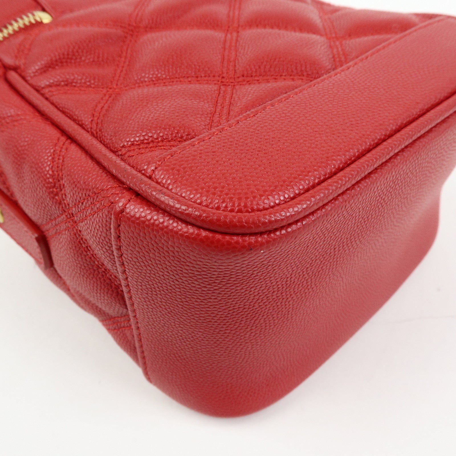SAINT LAURENT PARIS Cassandra Embossed Leather Vanity Bag 649779