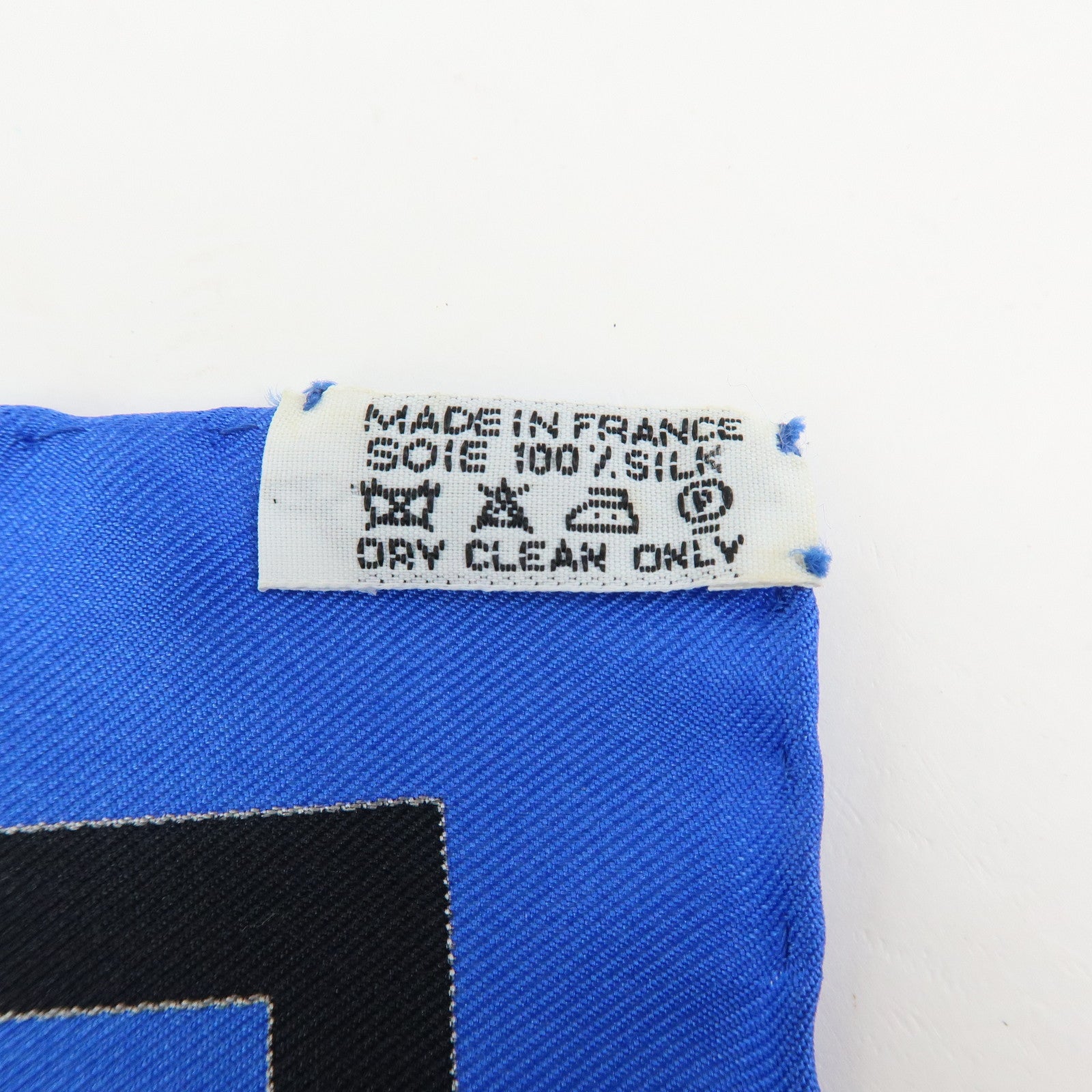 HERMES Carre 90 Silk 100% Scarf Raconte Moi le Cheval Black Blue