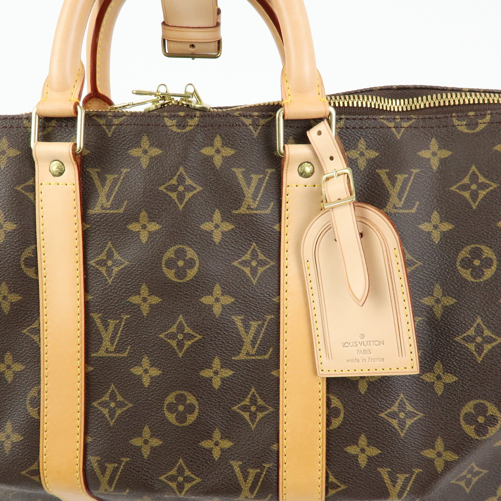 Louis Vuitton Monogram Keep All Bandouliere 50 Boston Bag M41416