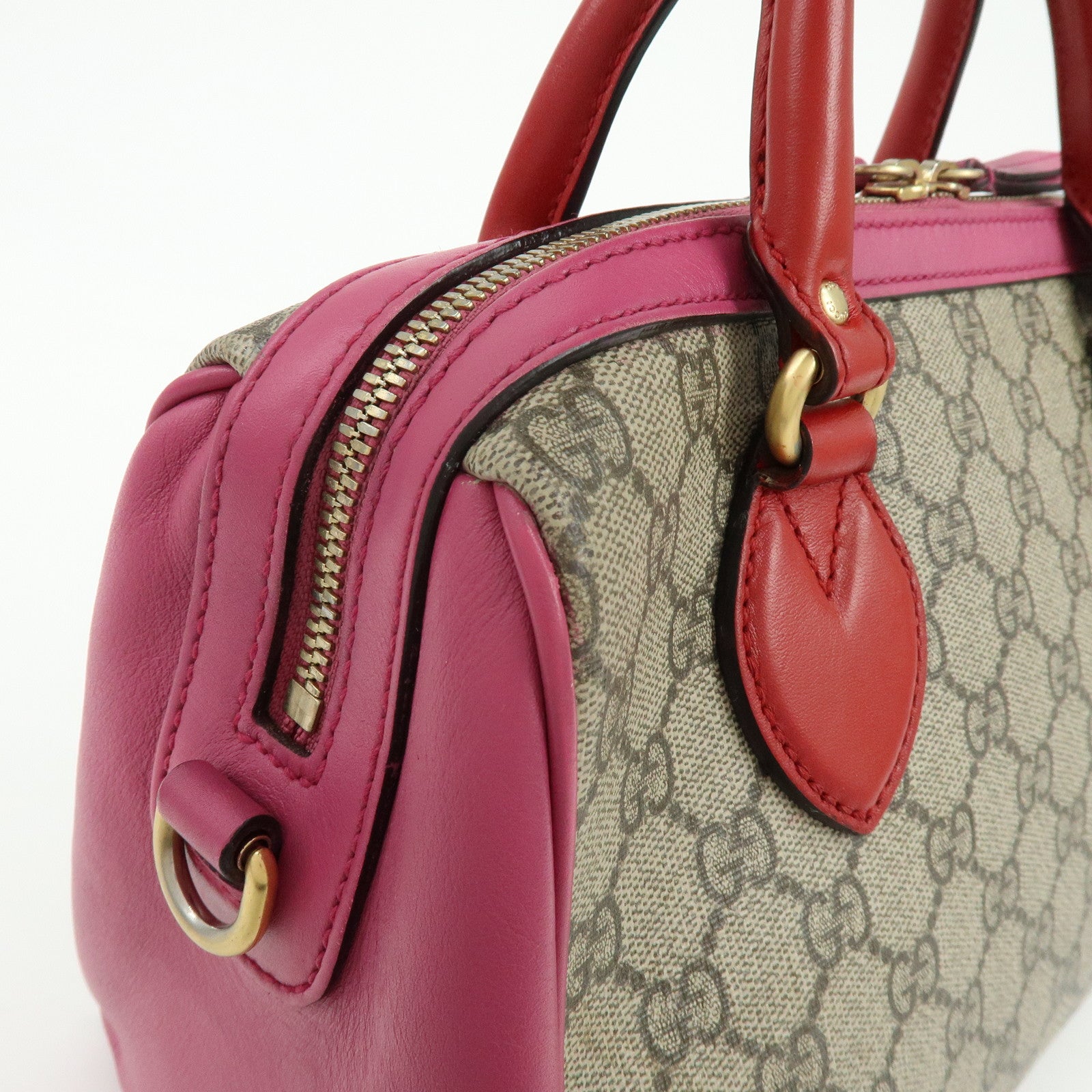 GUCCI GG Supreme Leather 2Way Bag Hand Bag Shoulder Bag 409529