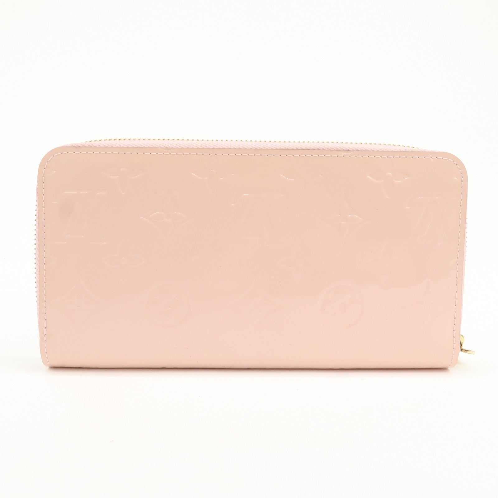 Louis Vuitton Monogram Vernis Zippy Wallet Long Wallet Pink M90419