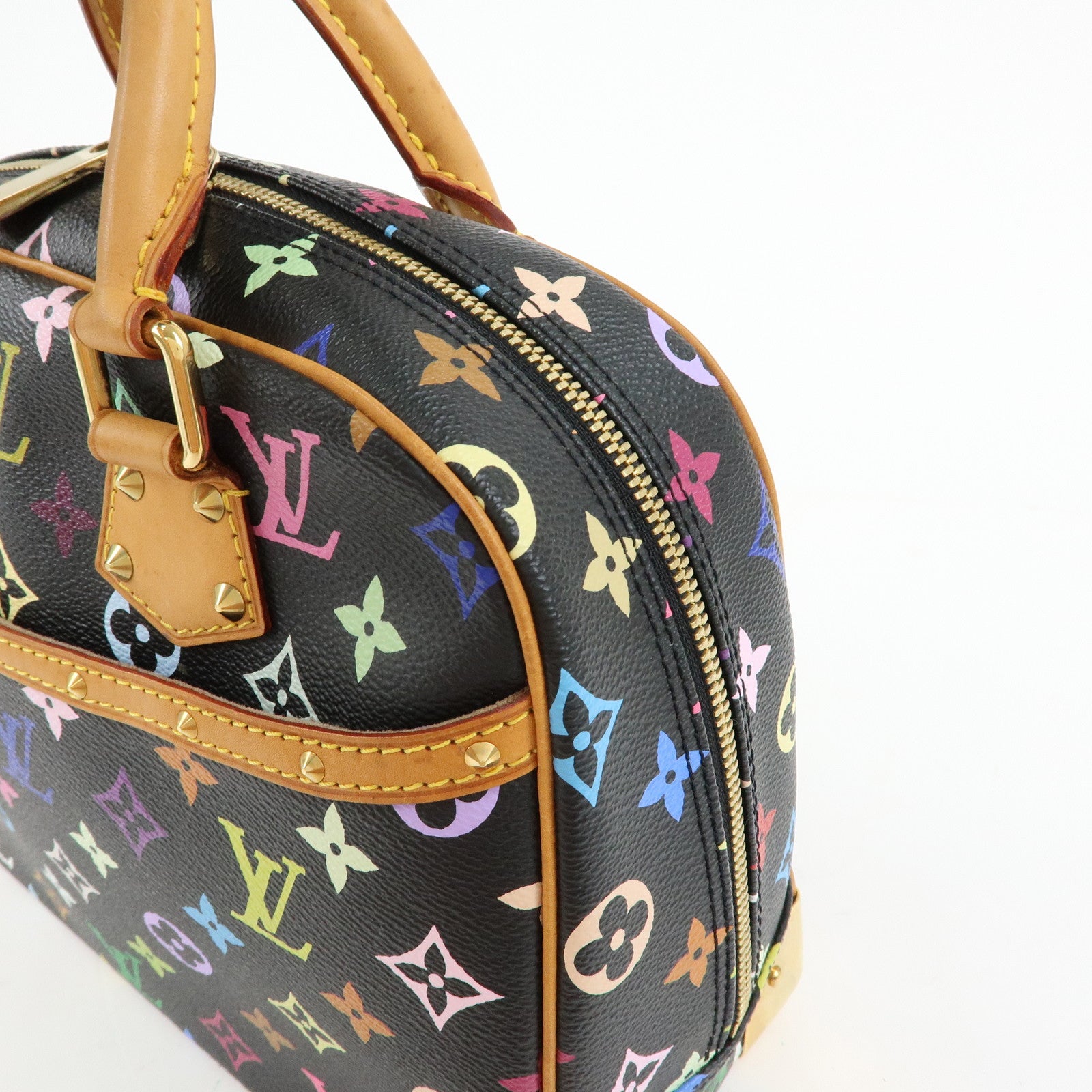 Louis Vuitton Monogram Trouville Multicolor Hand Bag Noir M92662