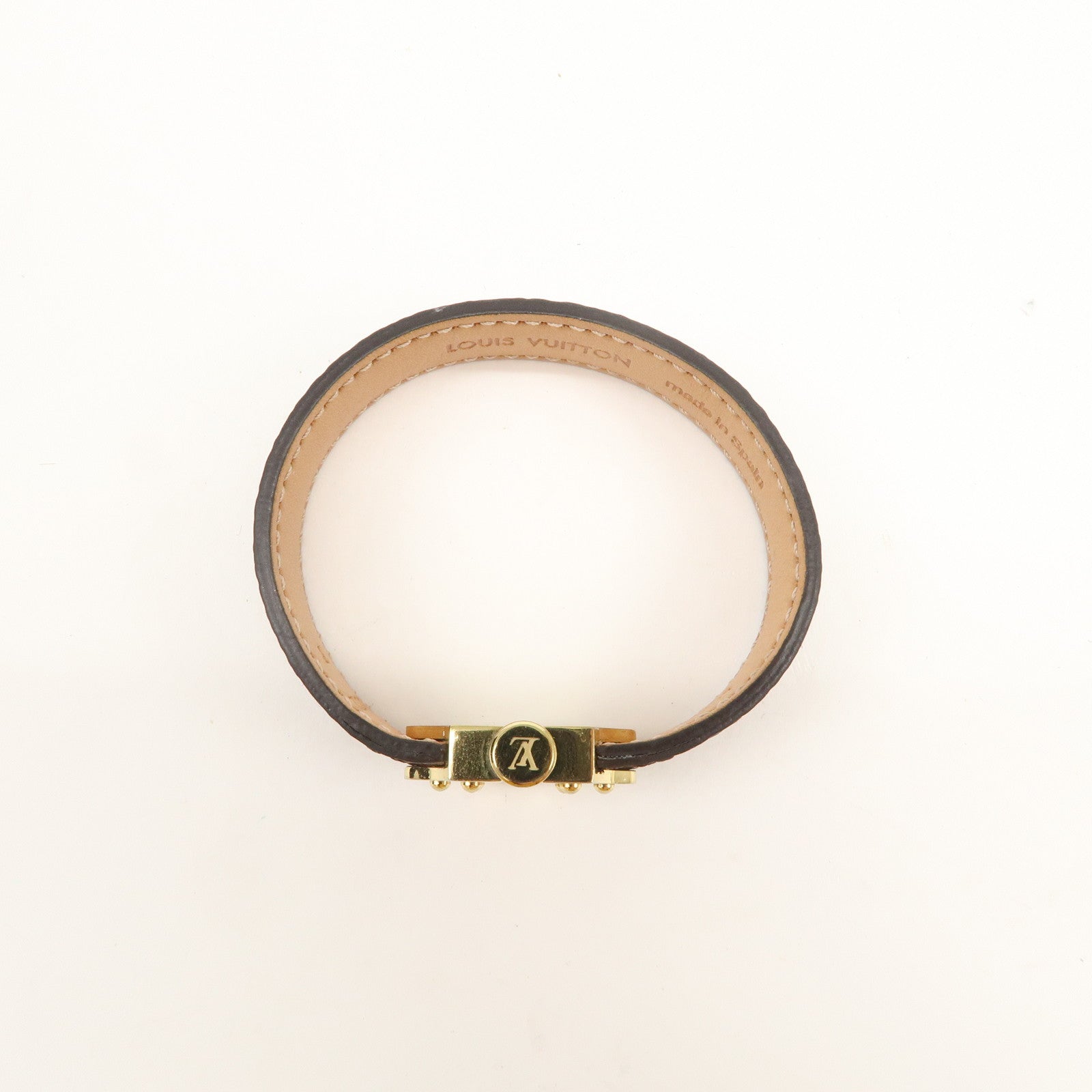 Louis Vuitton Monogram Bracelet Spirit Size 17 Brown M8112F