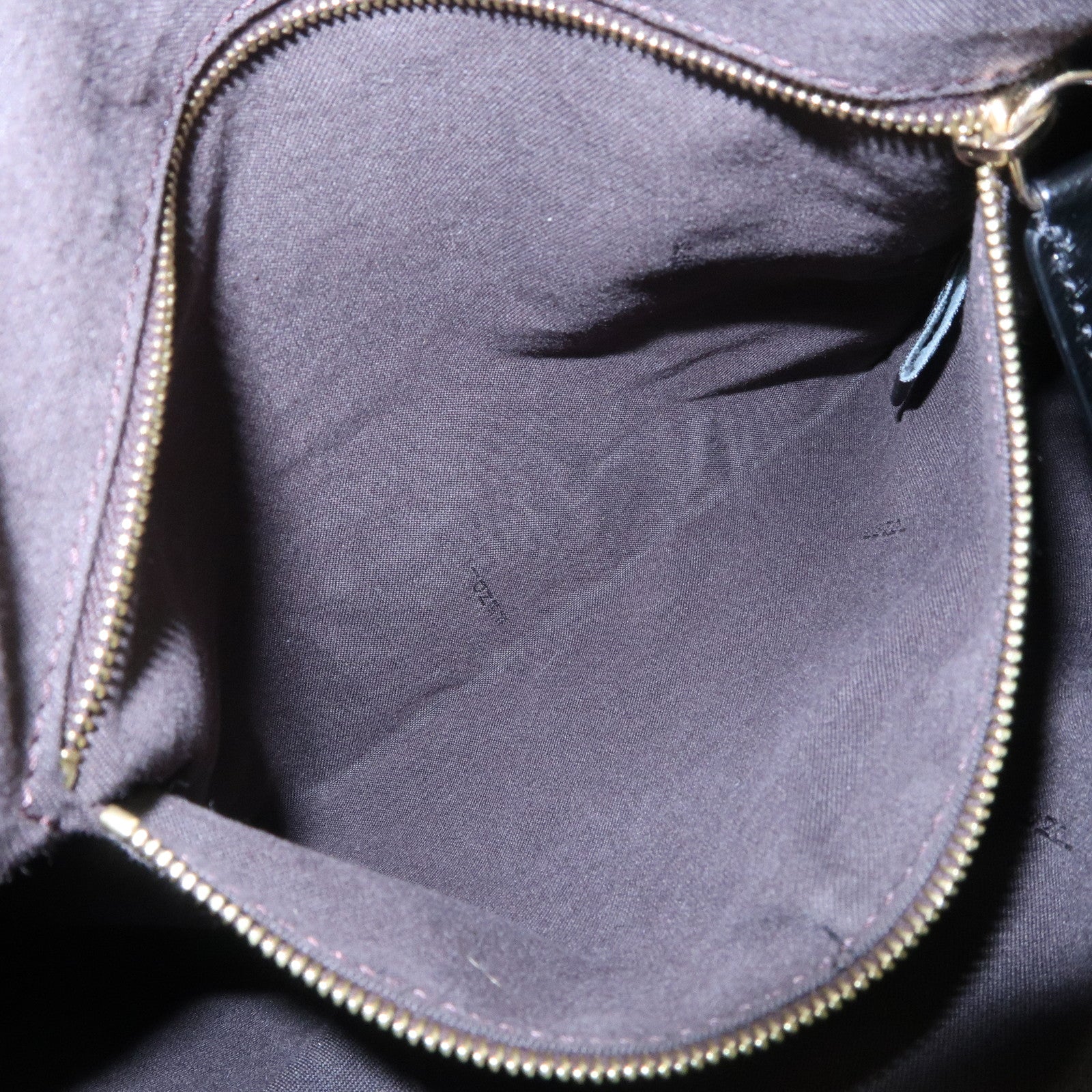 FENDI Zucca Canvas Leather Gathered Shoulder Bag Black 8BR448