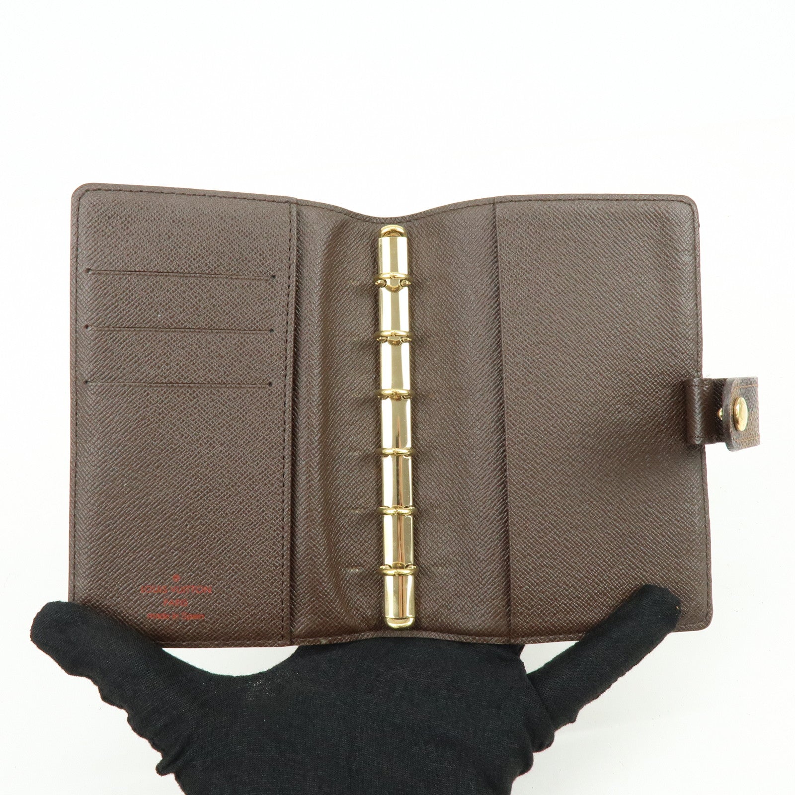 Louis Vuitton Damier Agenda PM Planner Cover Brown R20700