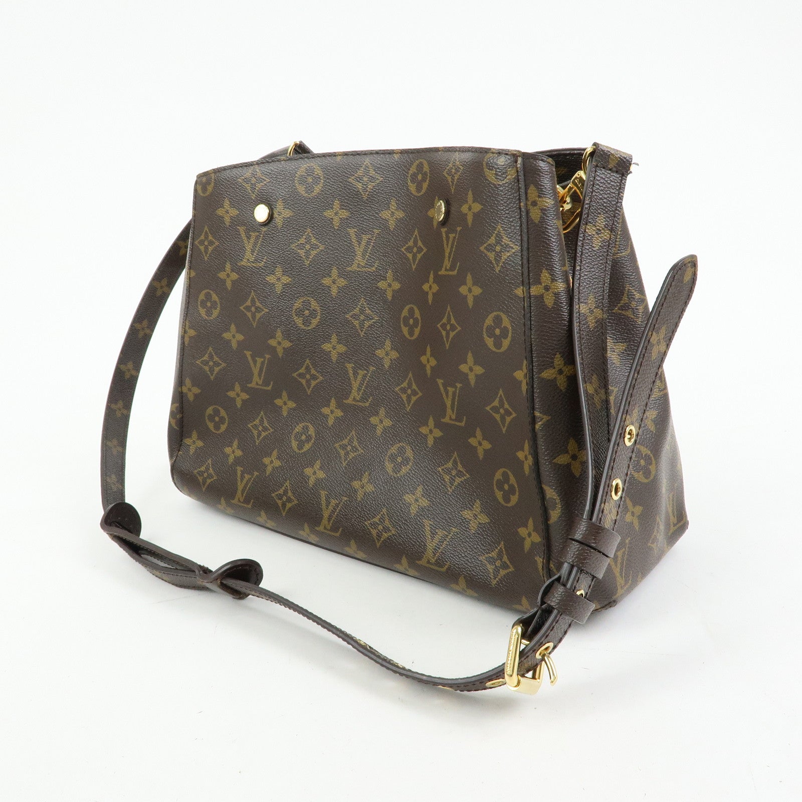Louis Vuitton Monogram Montaigne BB 2Way Bag Hand Bag Brown M41055