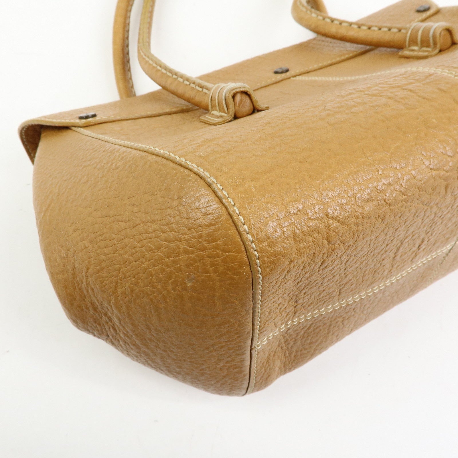 TOD'S Leather Hand Bag Shoulder Bag Brown