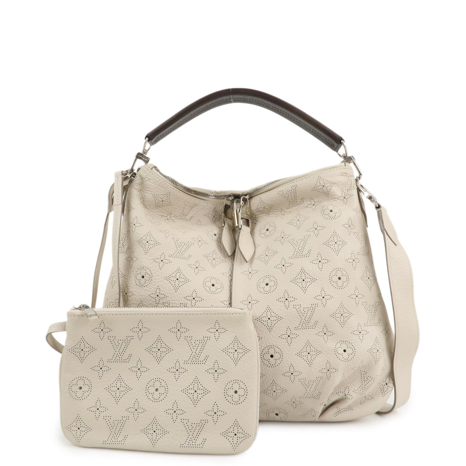 Louis Vuitton Monogram Mahina Selene PM Shoulder Bag Blanc M94275