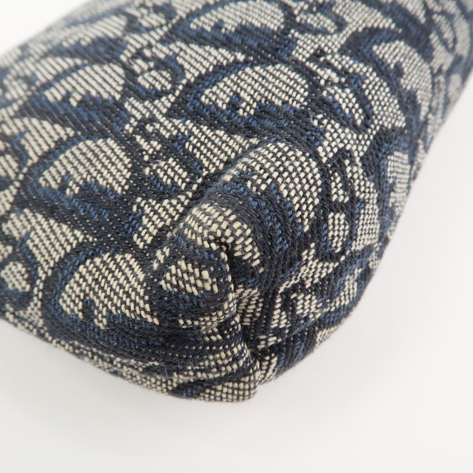 Christian Dior Trotter Canvas Leather Pouch Cosmetic Pouch Navy