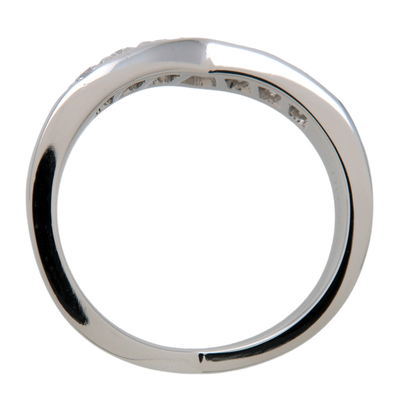 Tiffany & Co V Band Diamond Ring PT950 Platinum US6.5 EU53 HK13