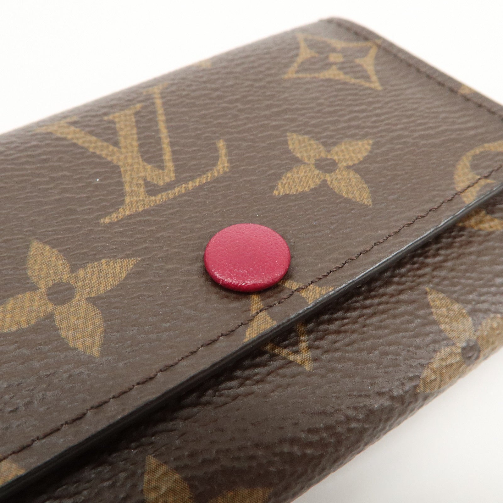 Louis Vuitton Monogram Multicles 6 Key Case Brown Fuchsia M60701