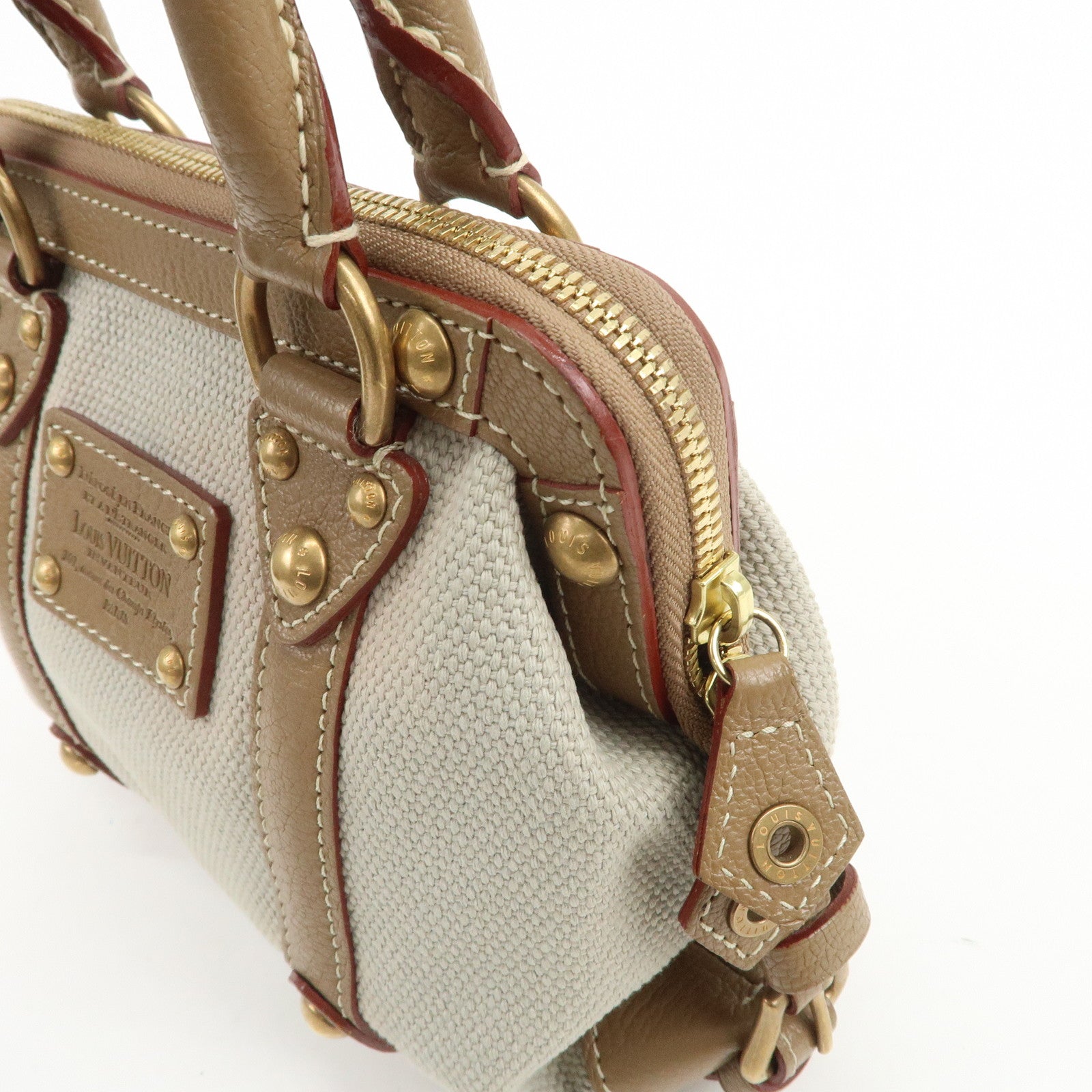 Louis Vuitton Antigua Toile Trianon Sac de Nuit PM Hand Bag M48827