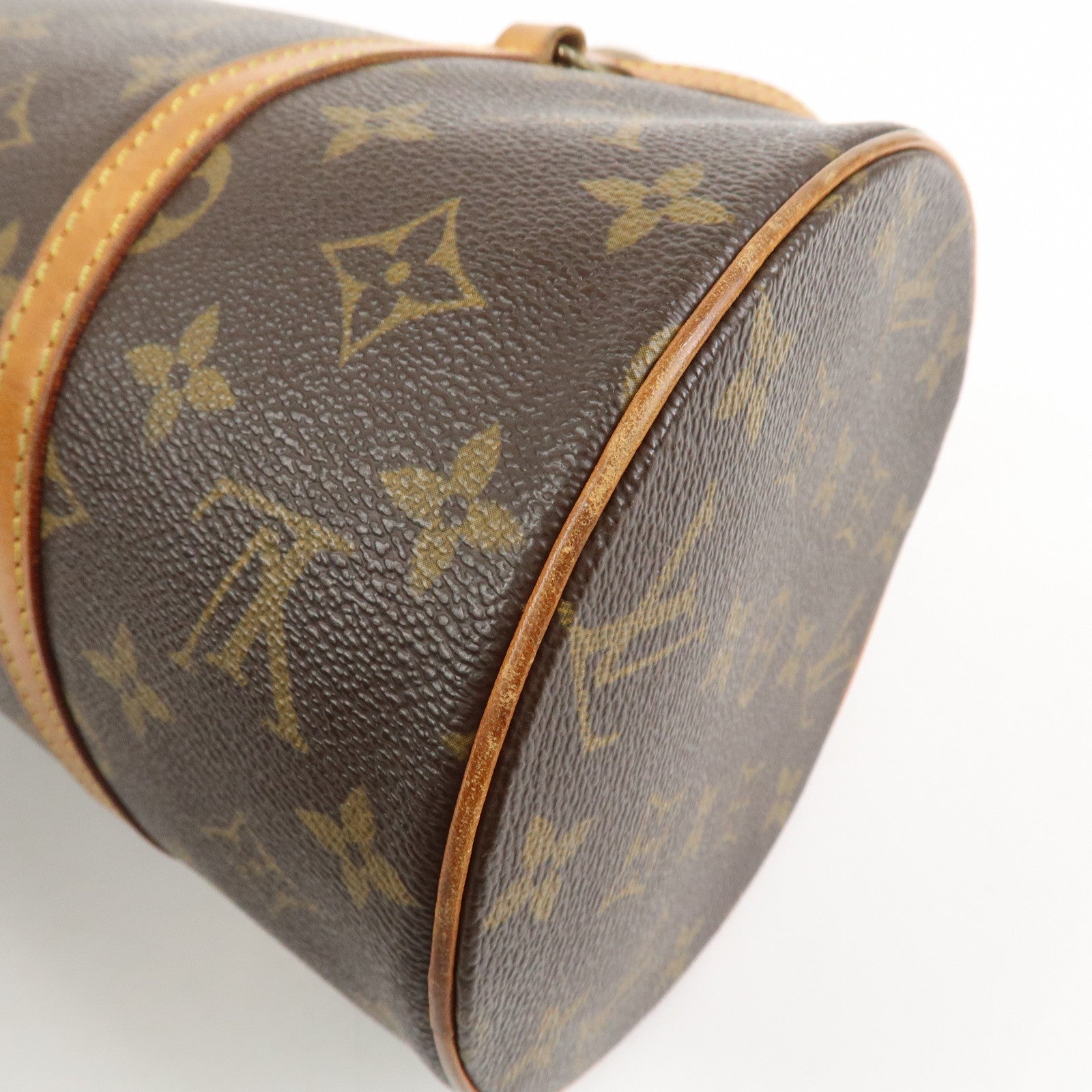 Louis Vuitton Monogram Papillon 30 Hand Bag Brown M51385